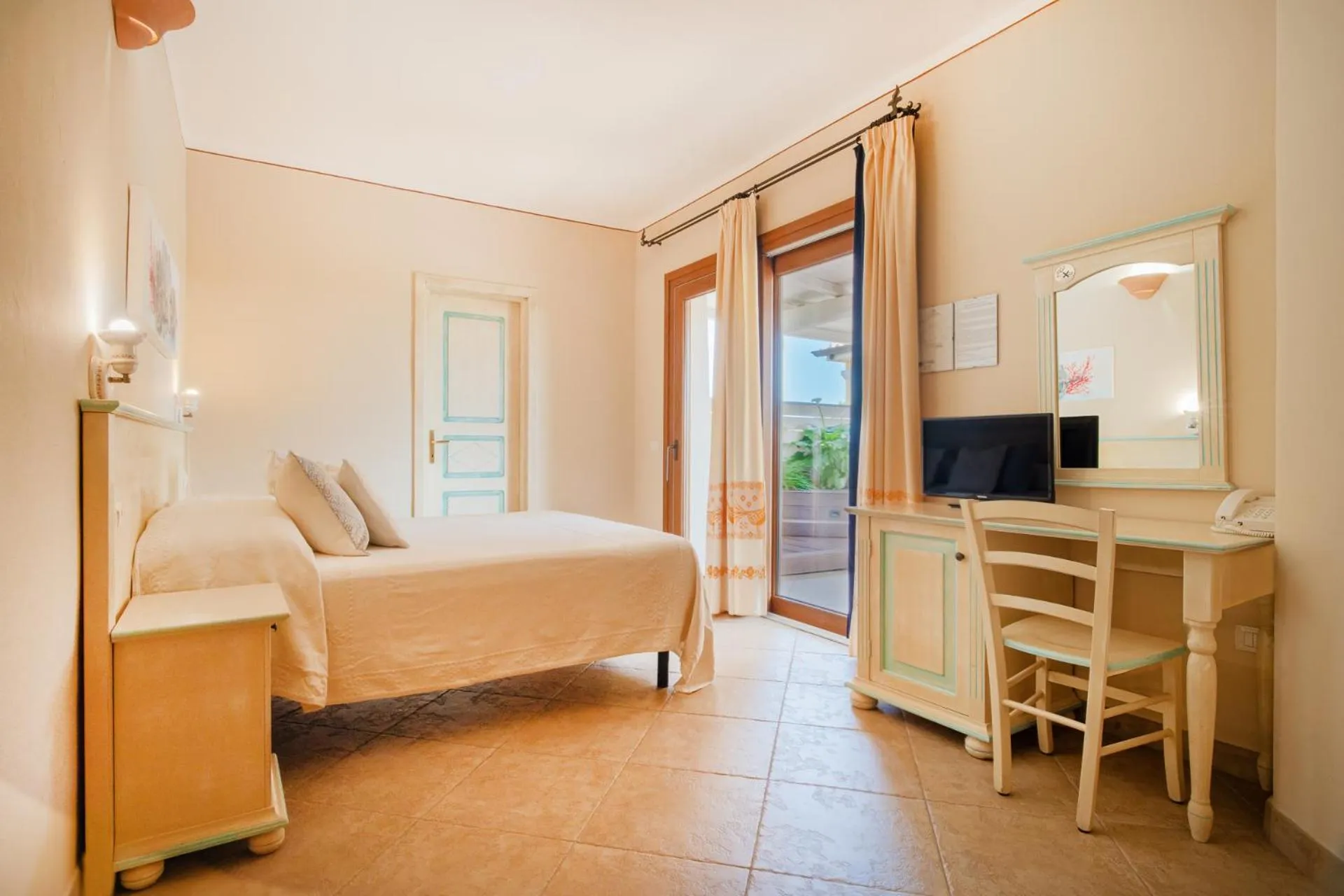 Bed in Hotel Lu Pitrali