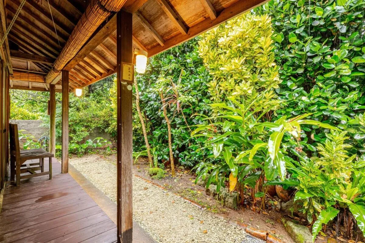Patio in #Nerome01 Traditional Okinawan House in Ogimi, bc