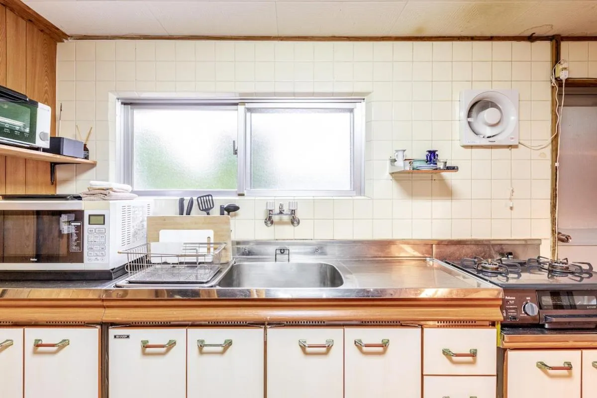 Kitchen or kitchenette in #Nerome01 Traditional Okinawan House in Ogimi, bc
