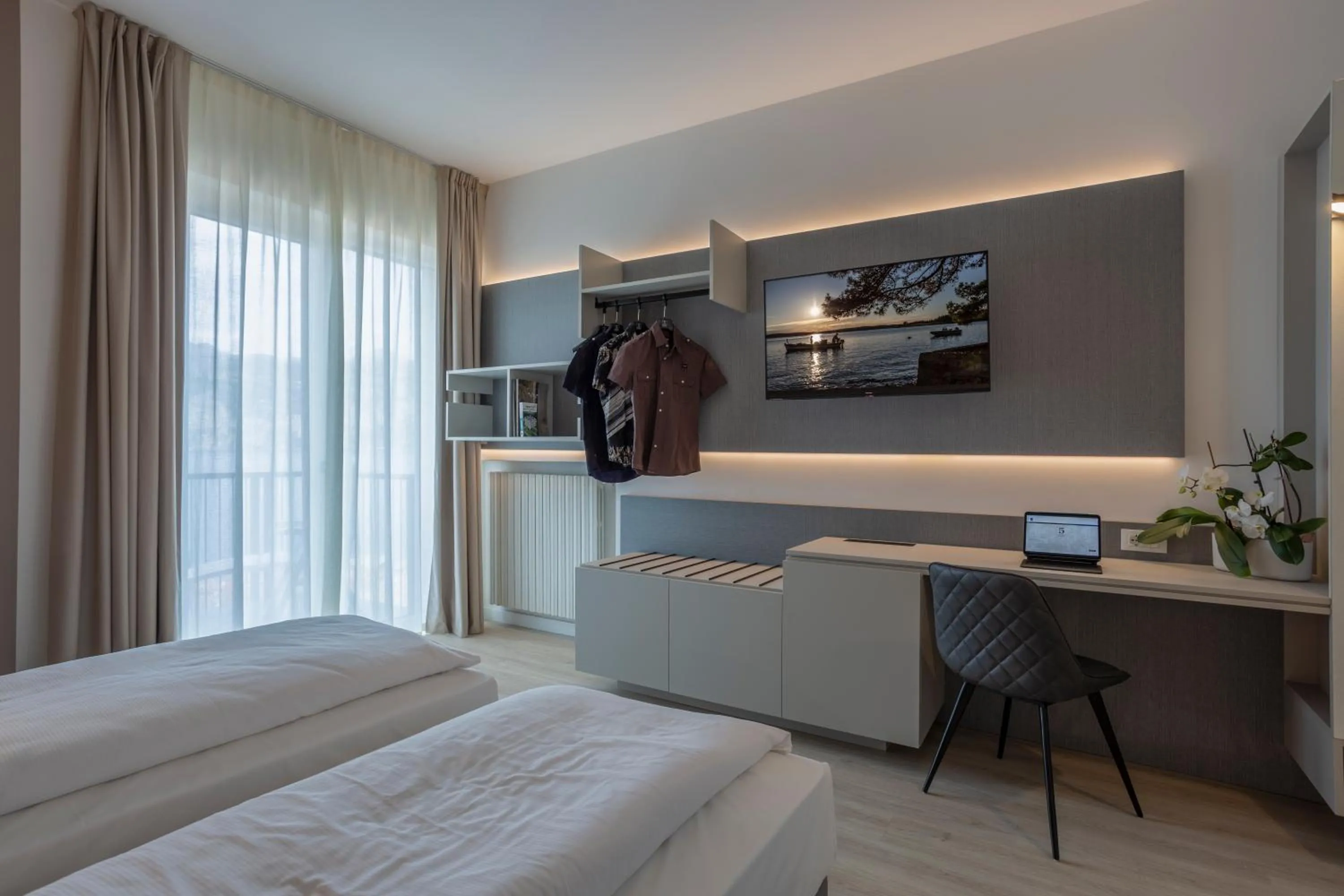 Bedroom, Bed in Hotel Garni Selene