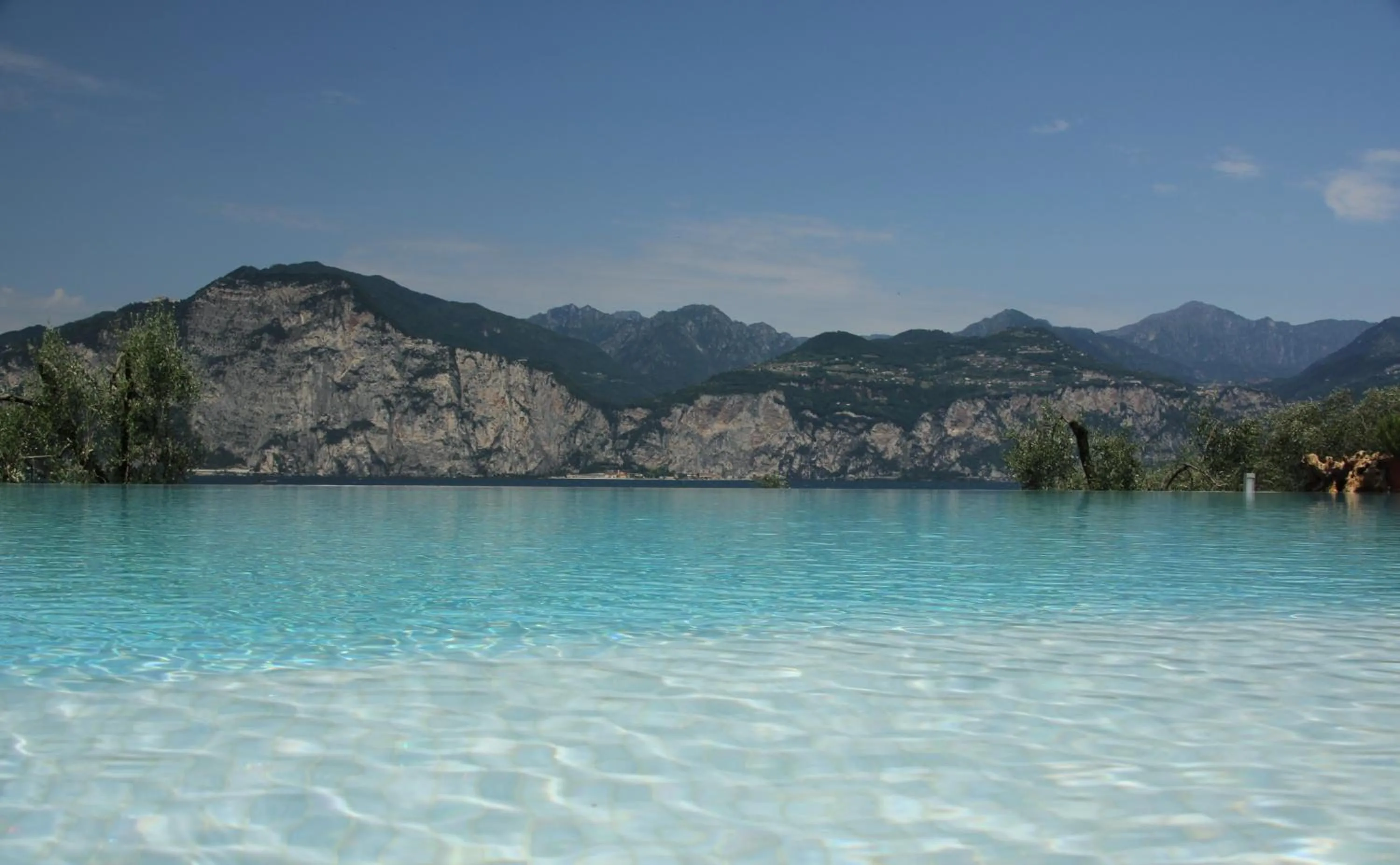 Pool view in Hotel Garni Selene
