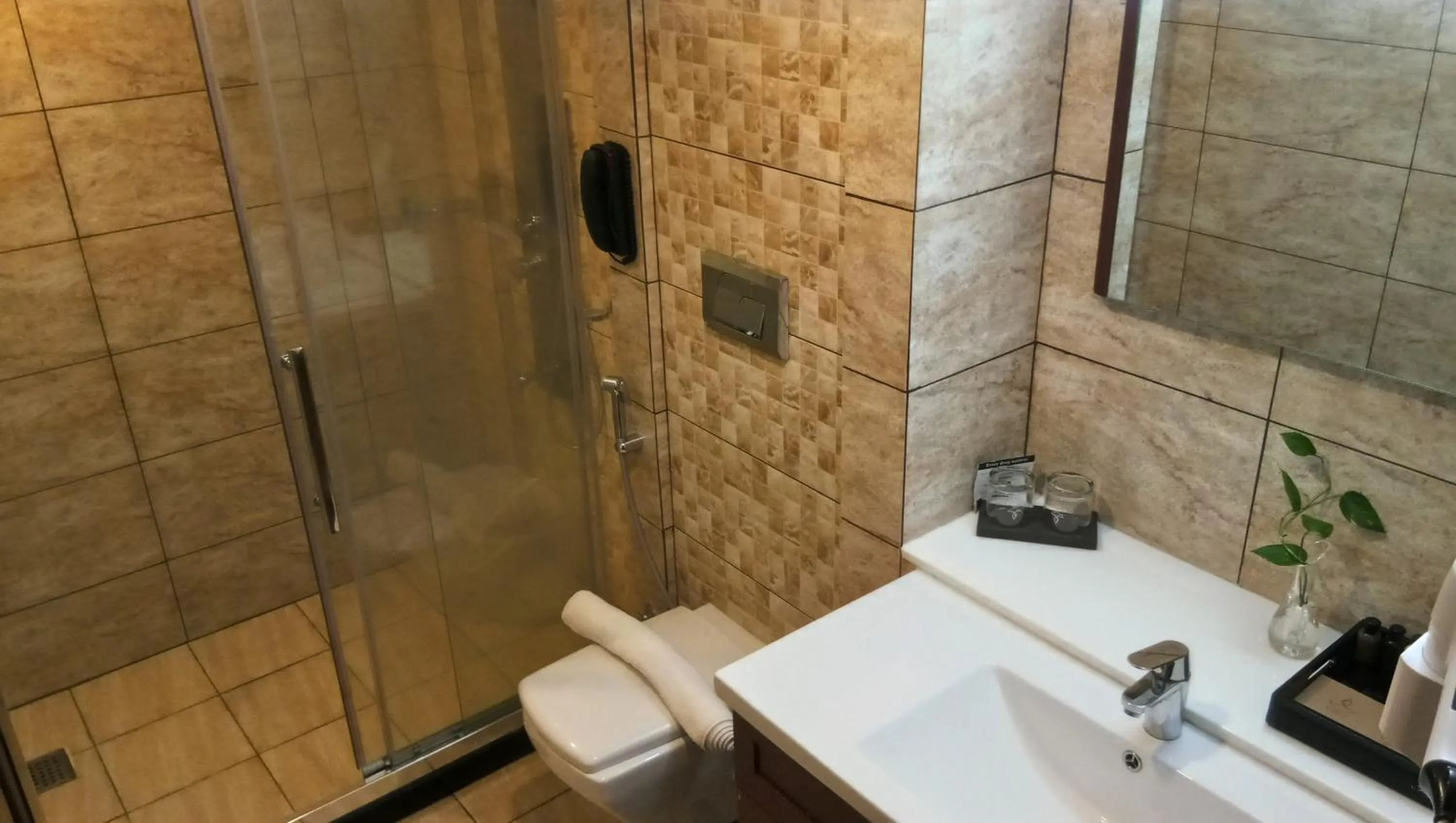 Shower in Hotel Karthika Park