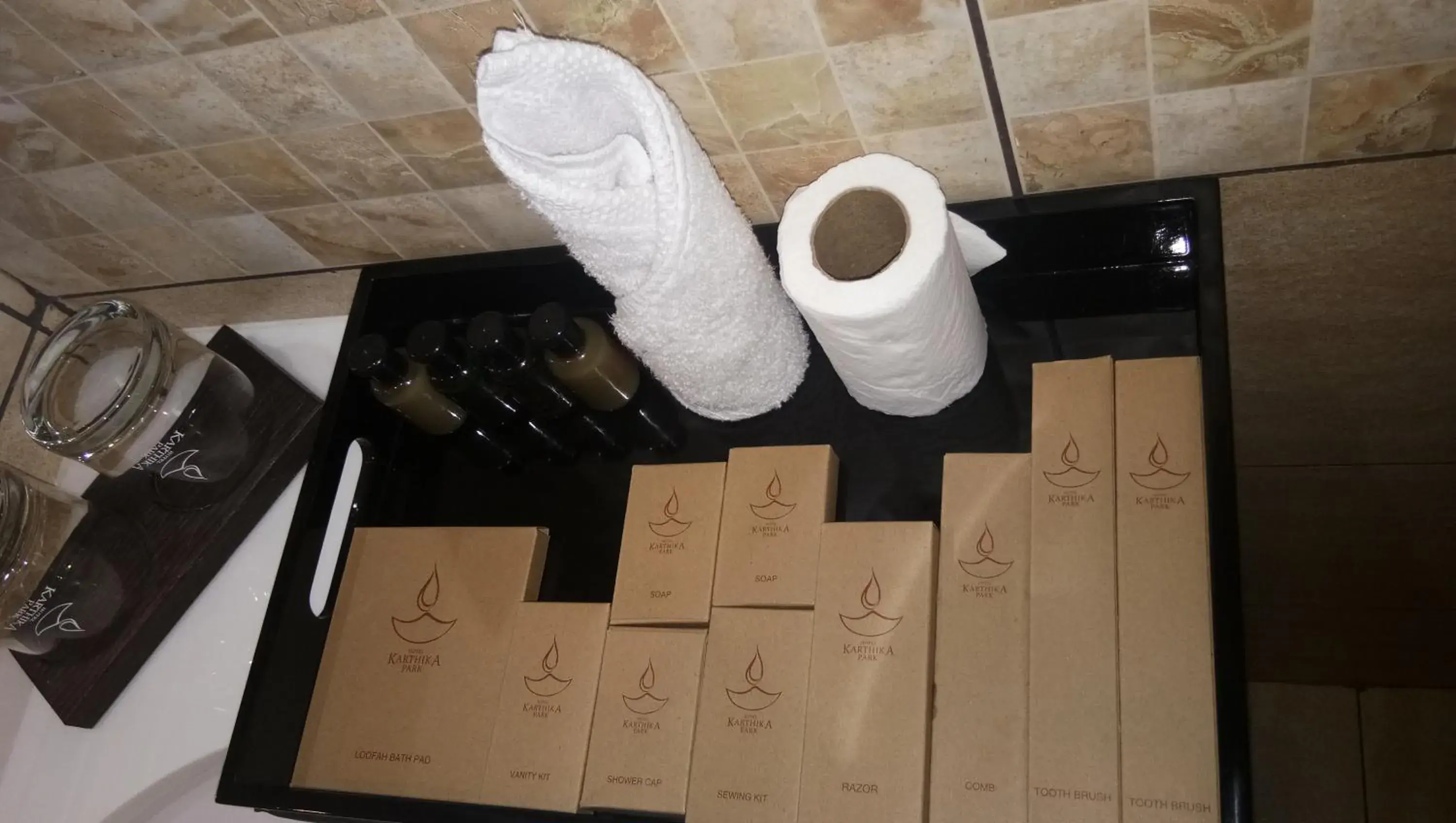 Bathroom in Hotel Karthika Park Bathroom in Hotel Karthika Park