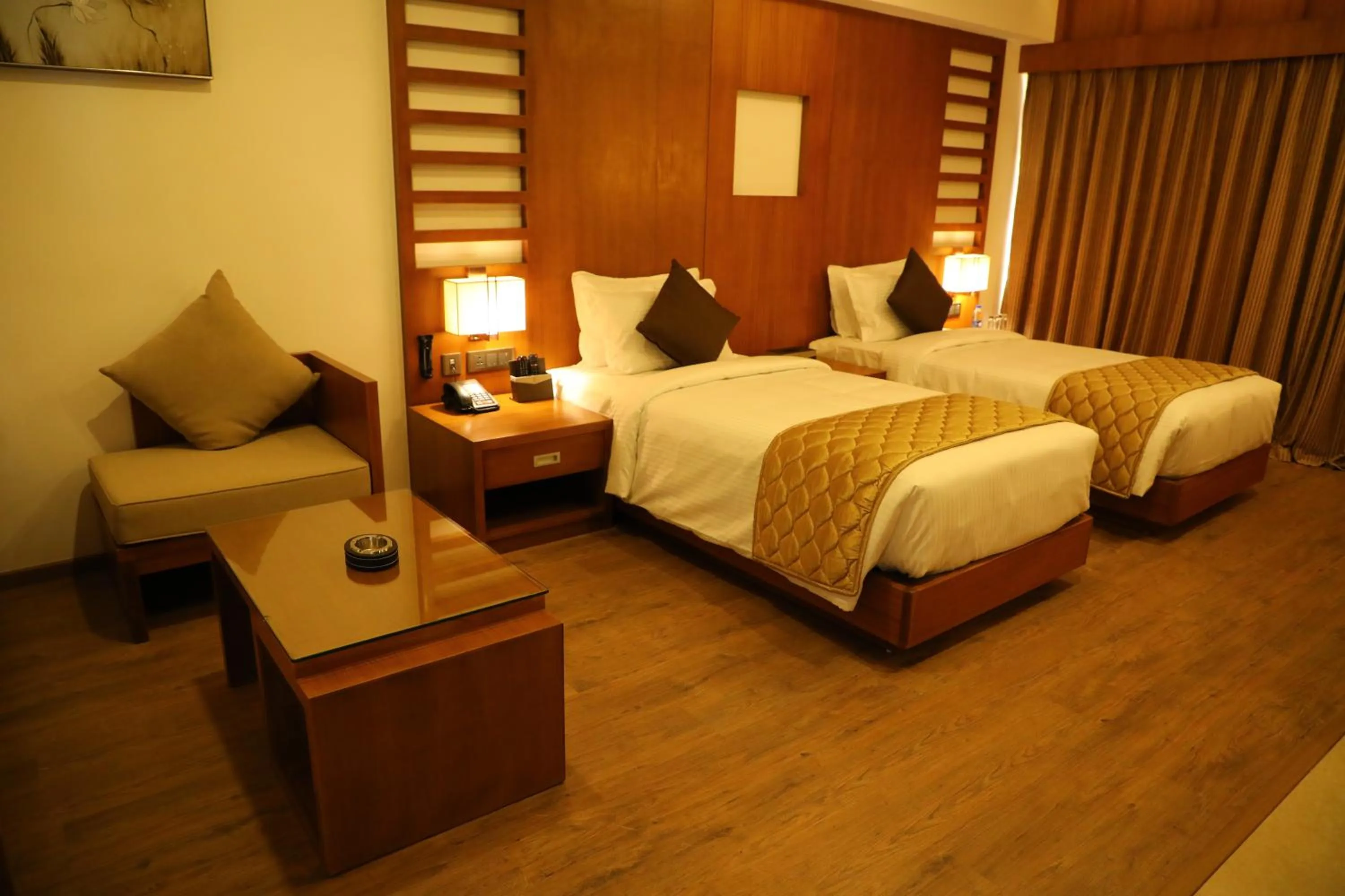 Bed in Hotel Karthika Park