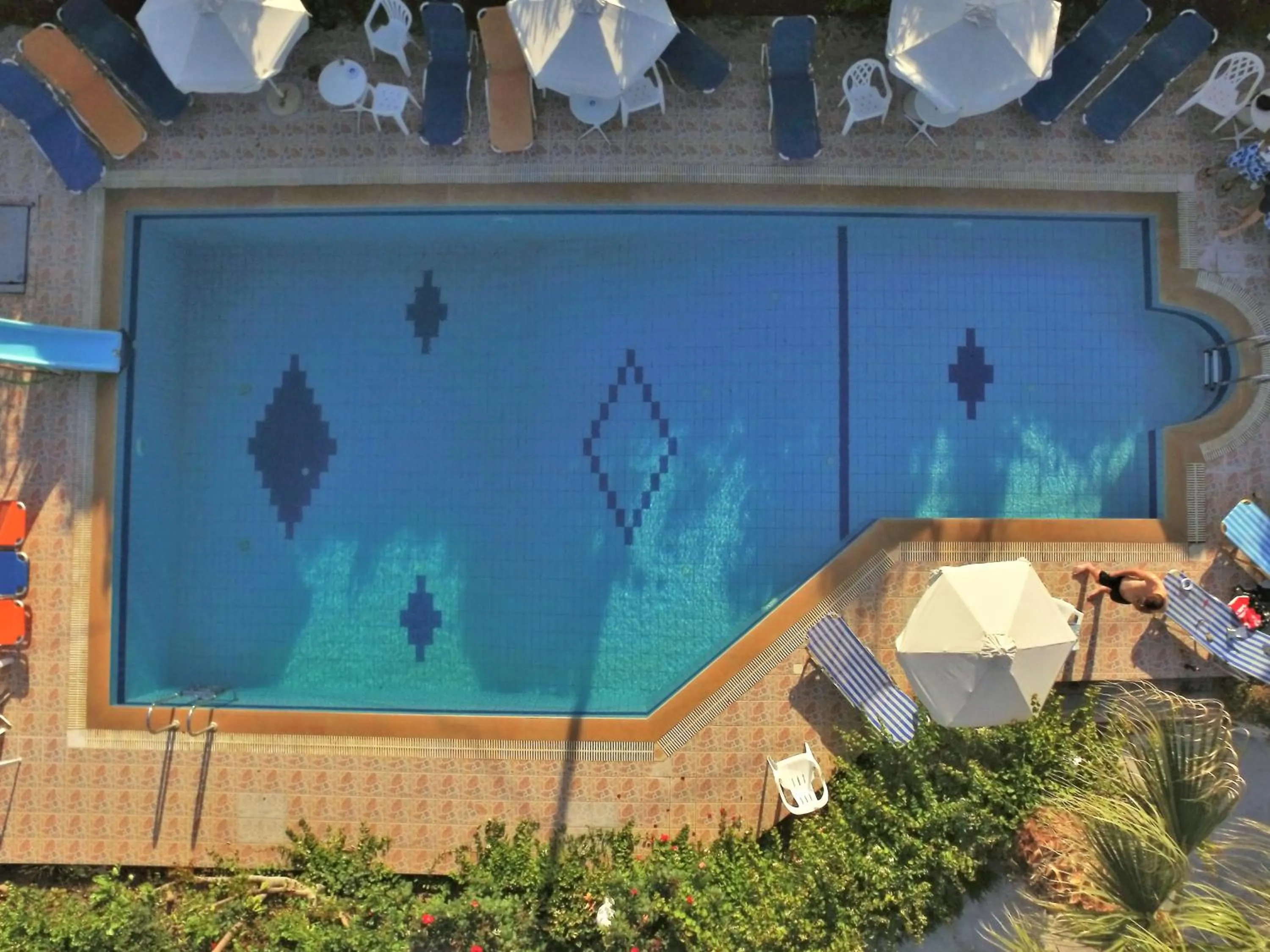 Pool view in Violetta Hotel