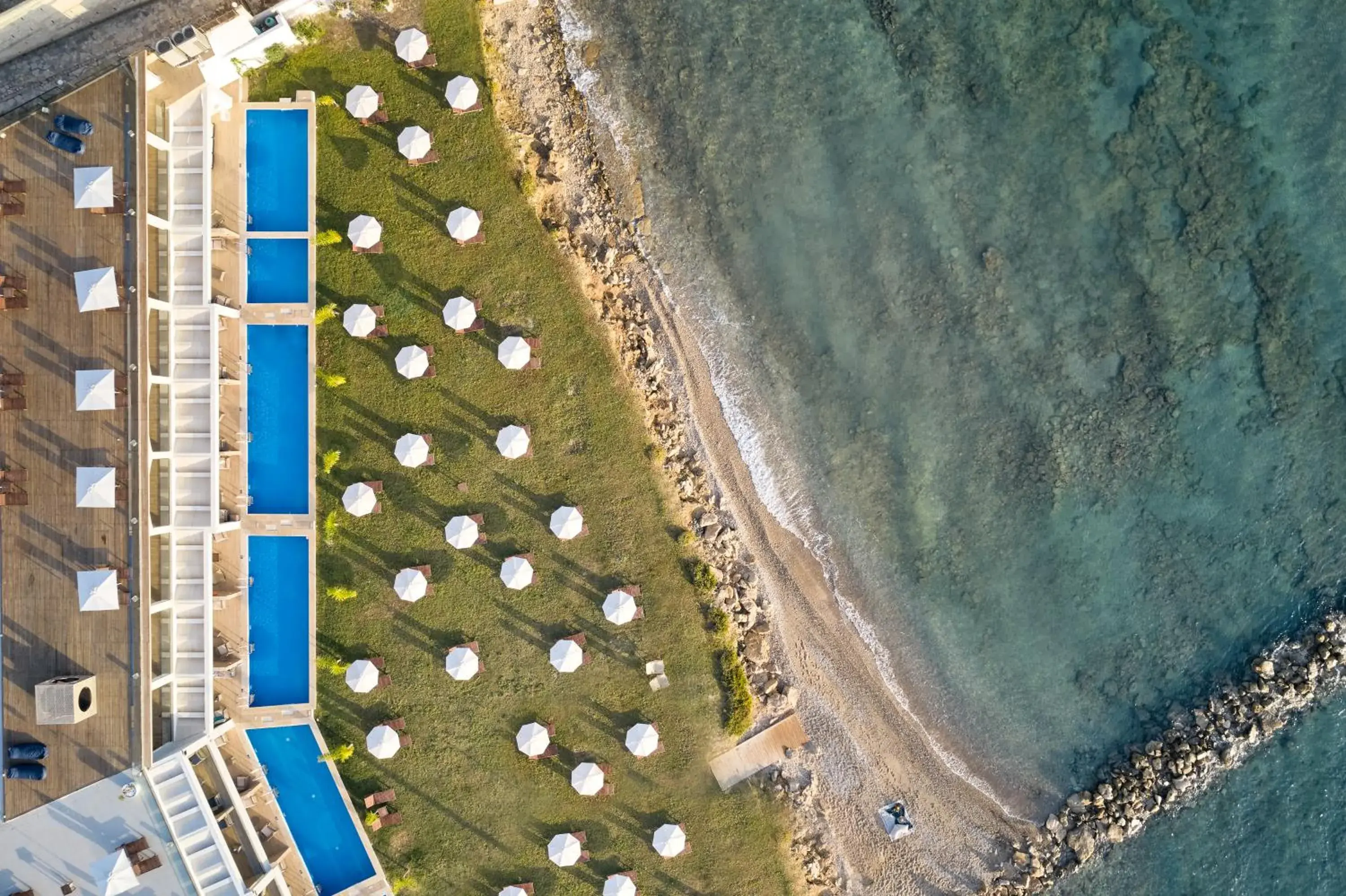 Bird's eye view in Cavo Orient Beach Hotel & Suites Bird's eye view in Cavo Orient Beach Hotel & Suites