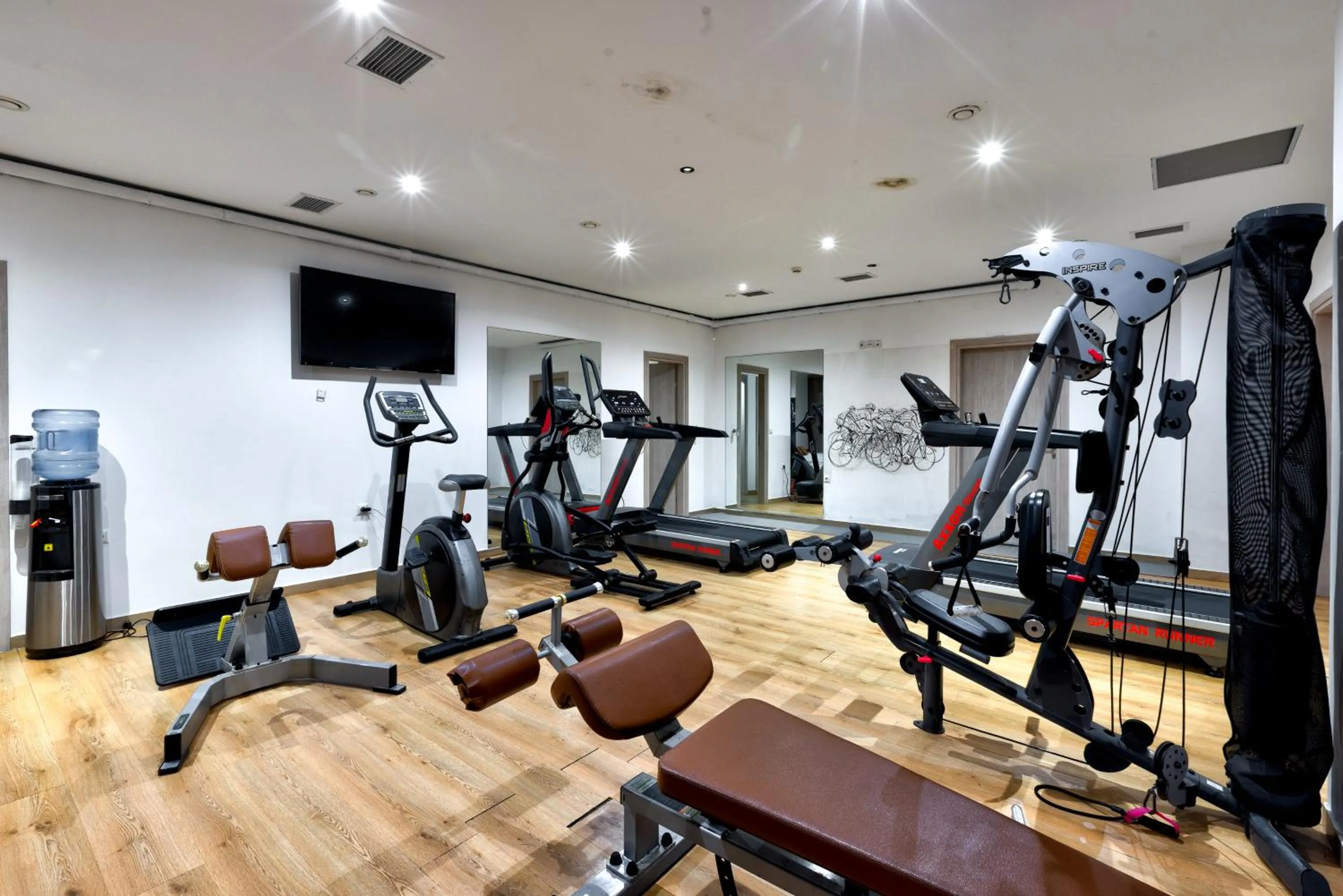 Fitness centre/facilities in Cavo Orient Beach Hotel & Suites