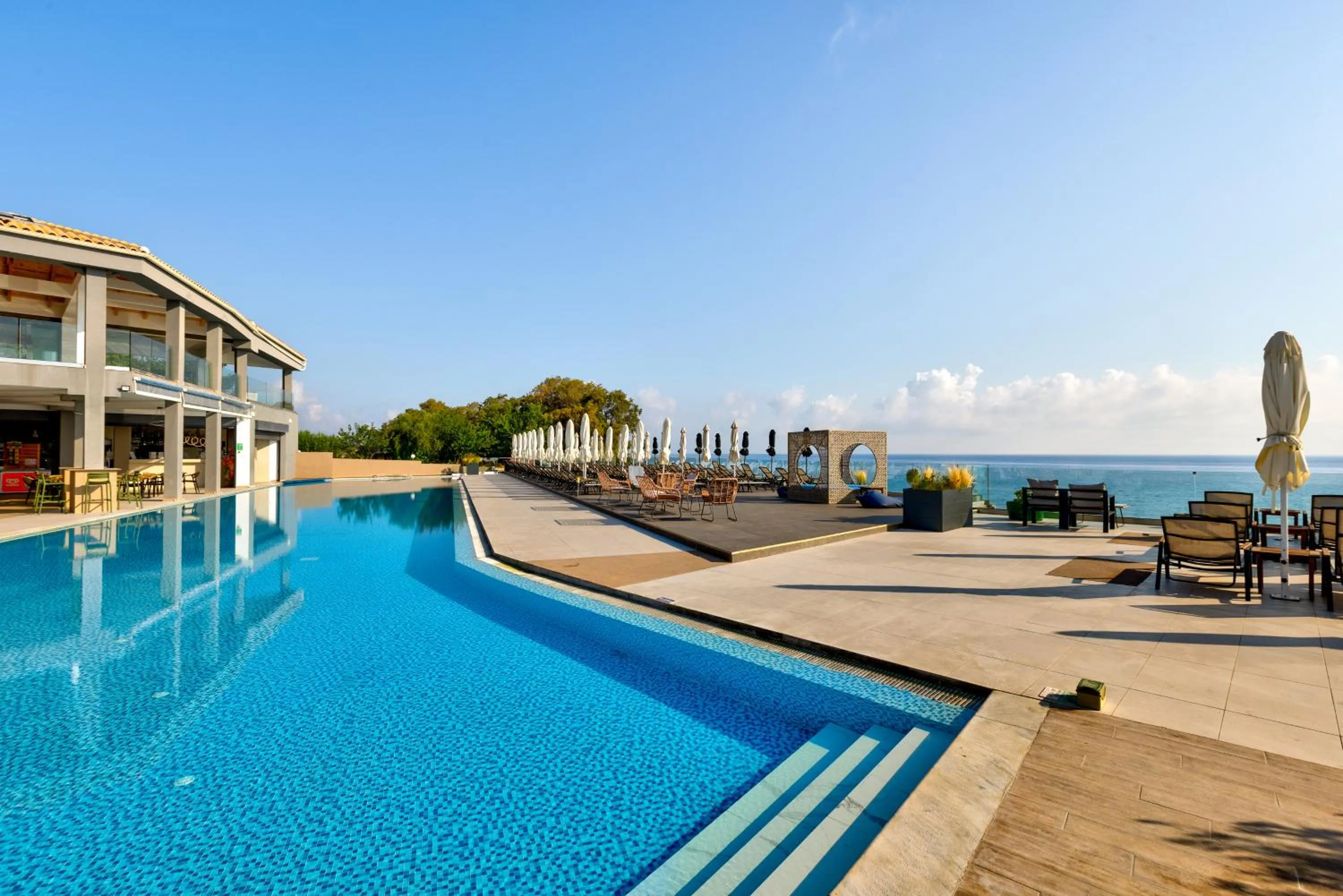 Balcony/Terrace in Cavo Orient Beach Hotel & Suites