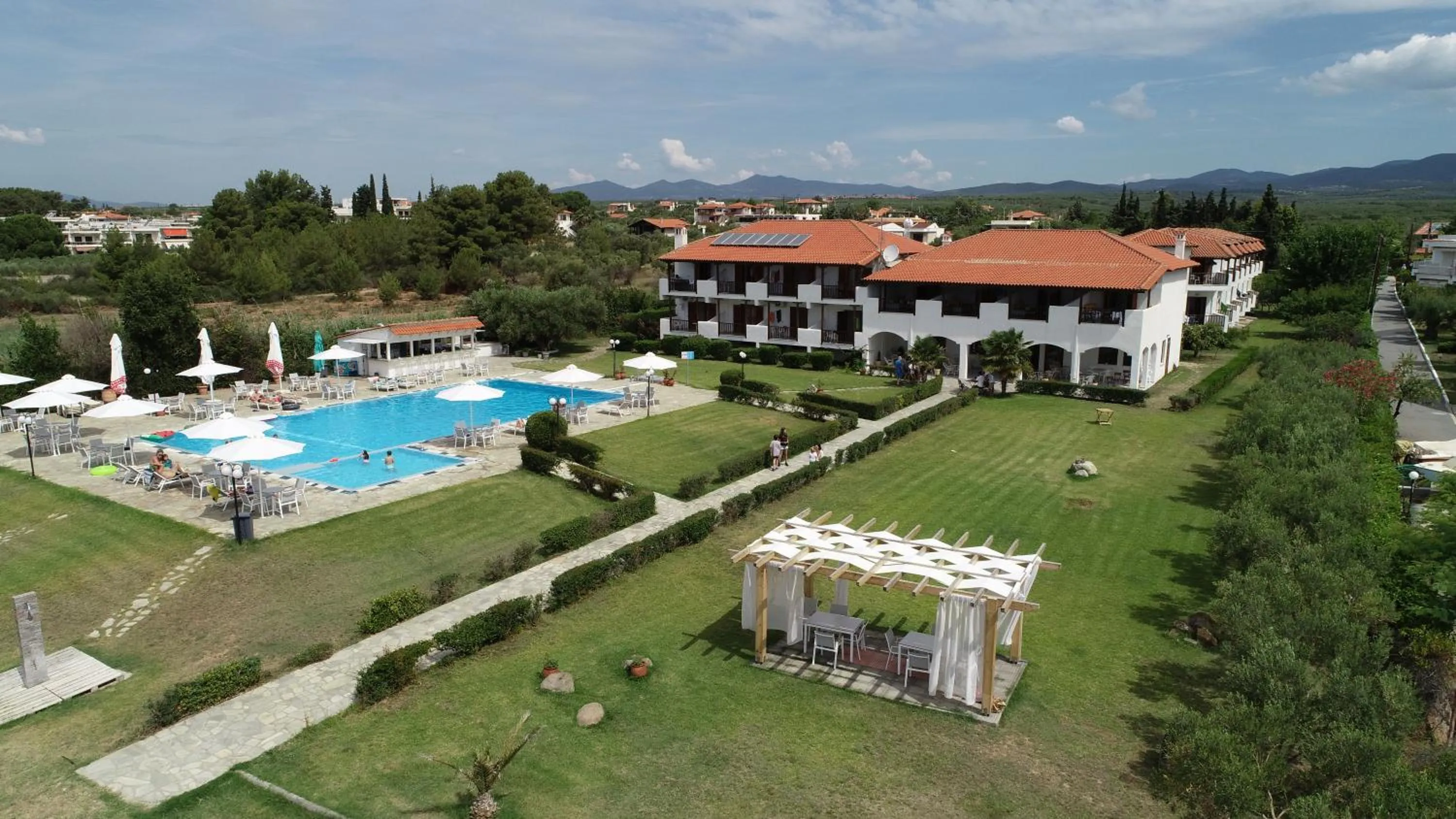 Bird's eye view in Alkinoos Beach Hotel