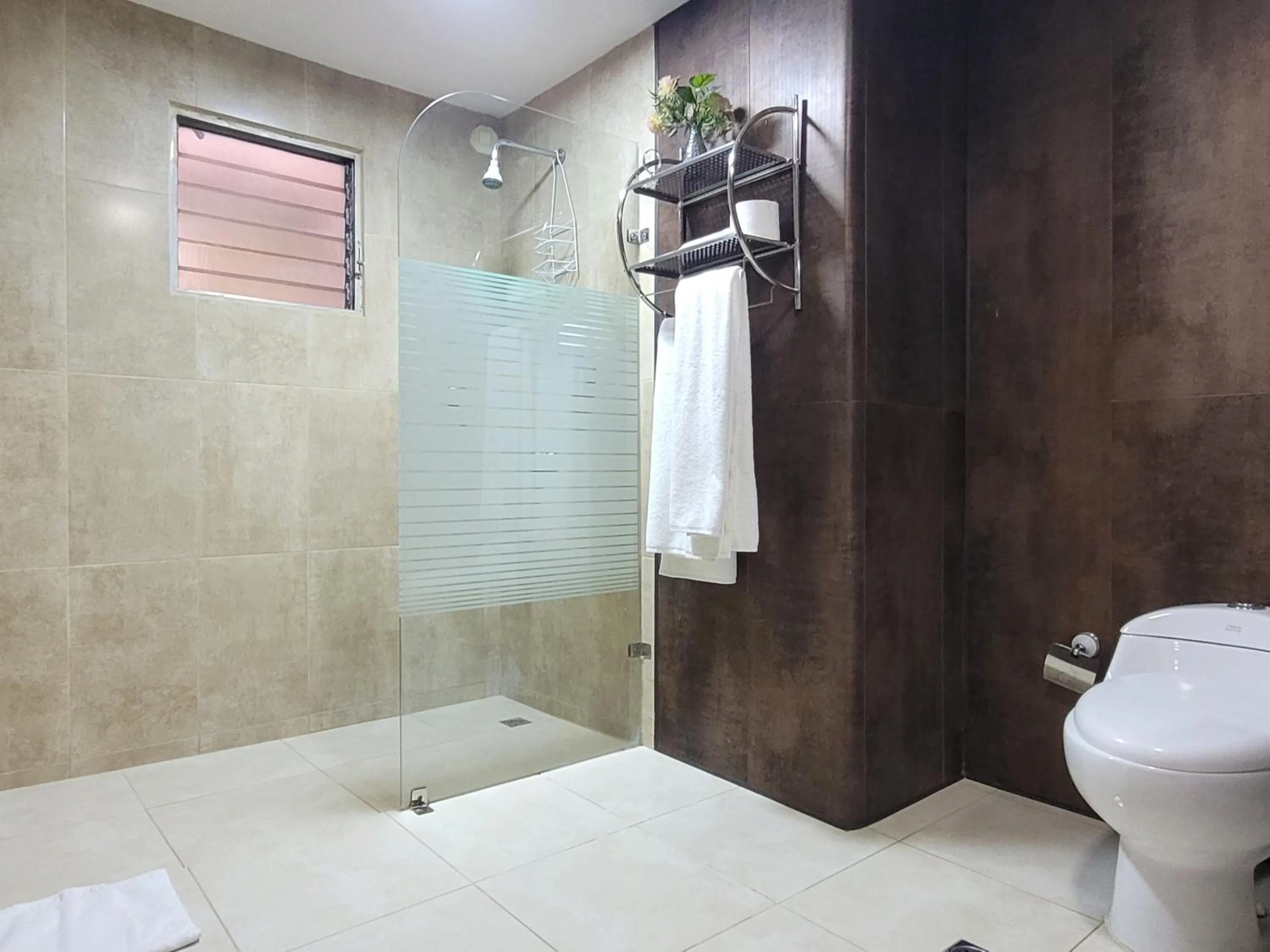 Shower in Hotel Olimpo