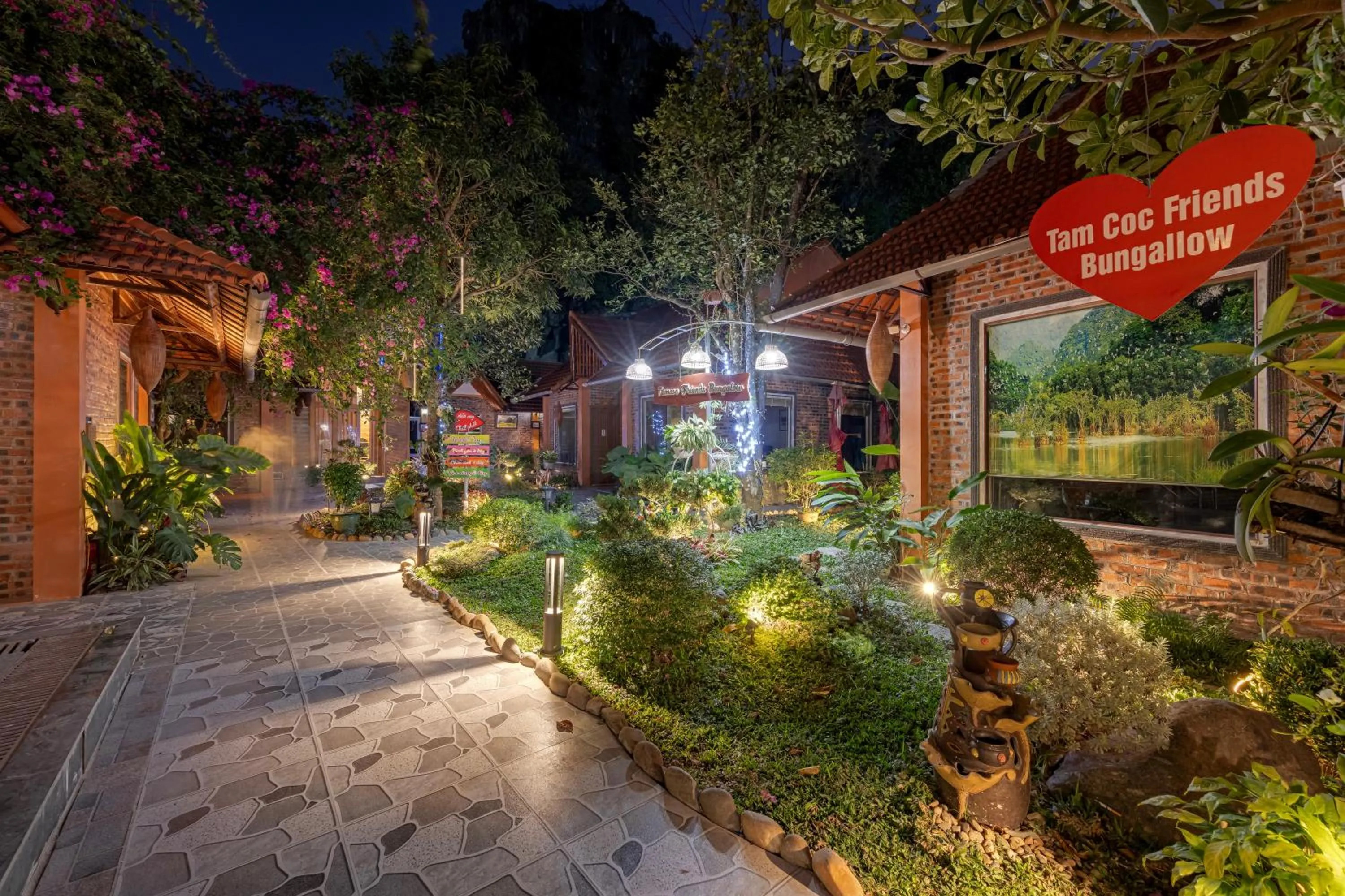 Natural landscape in Tam Coc Friends Bungalow Ninh Bình