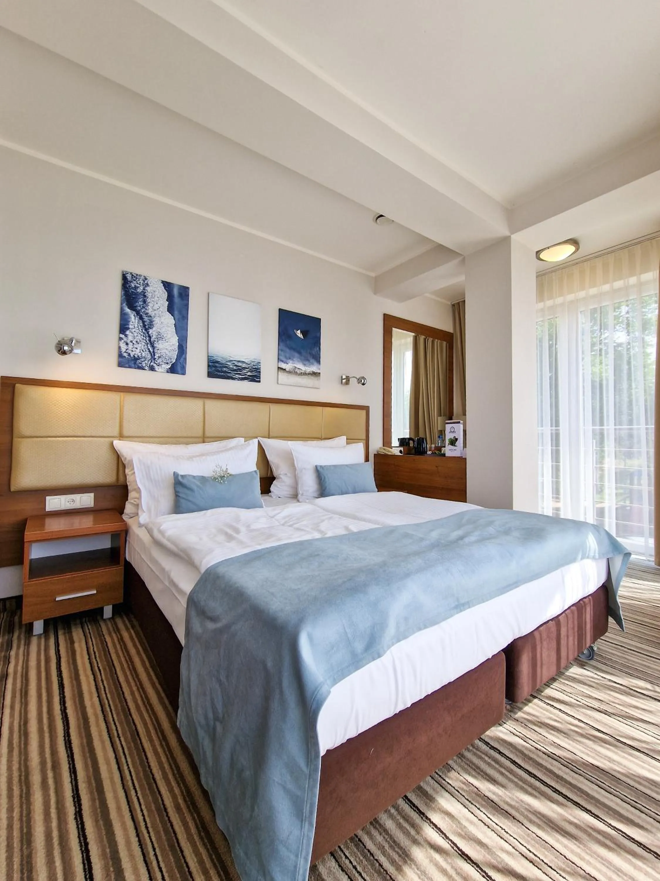 Bed in Hotel 77 Restauracja Spa