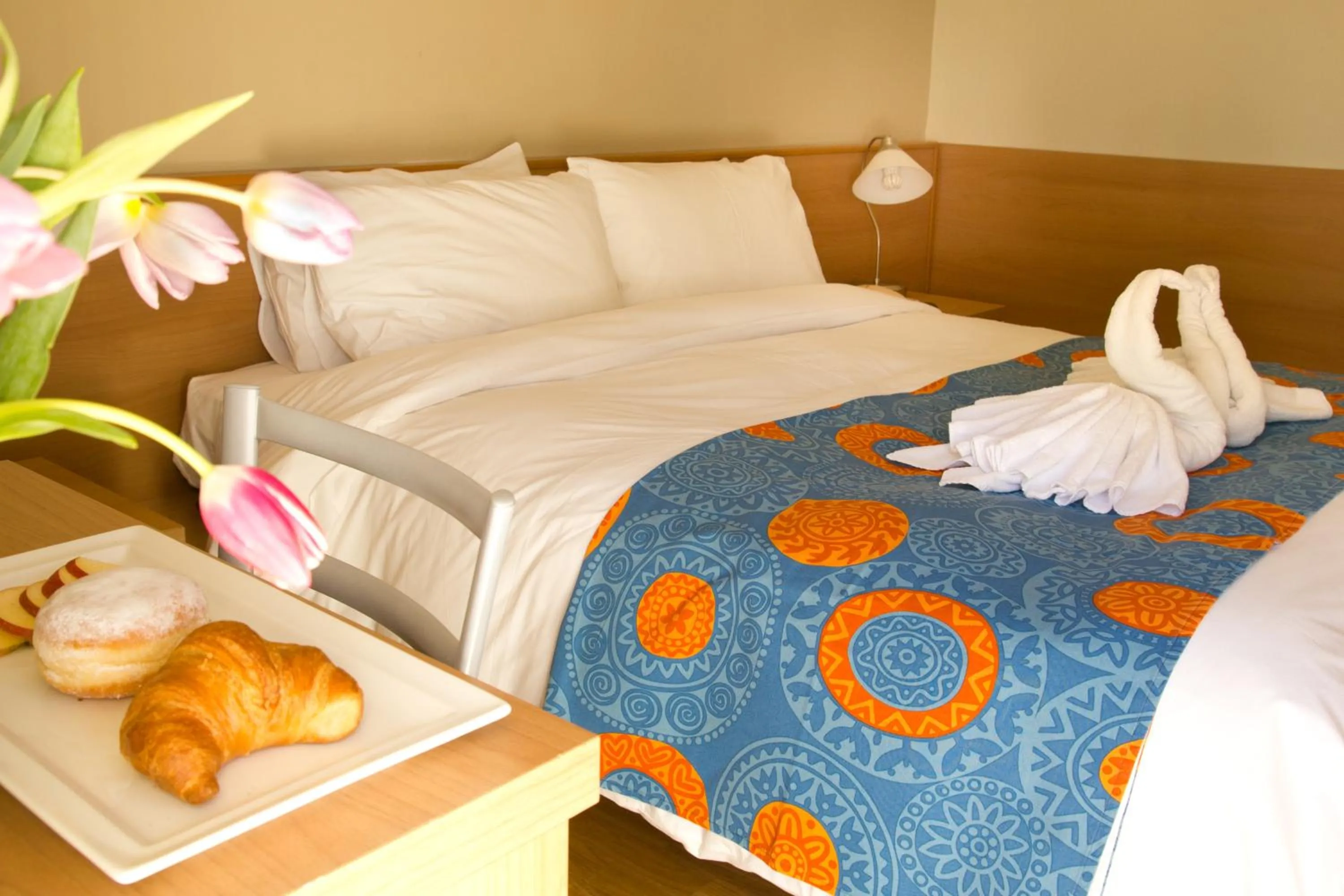 Bed in Hotel La Fenice