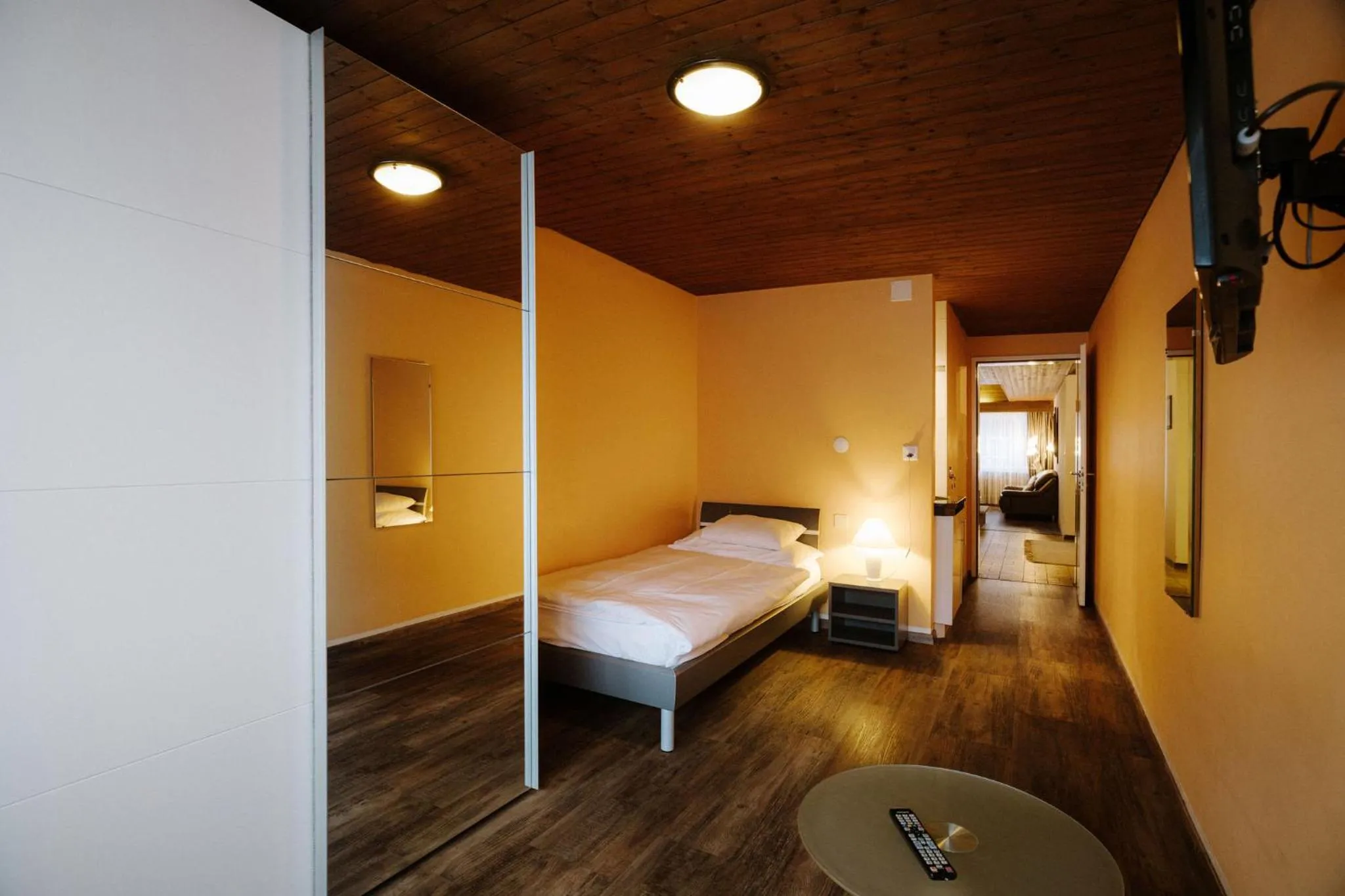 Bed in Alpine Hotel Perren