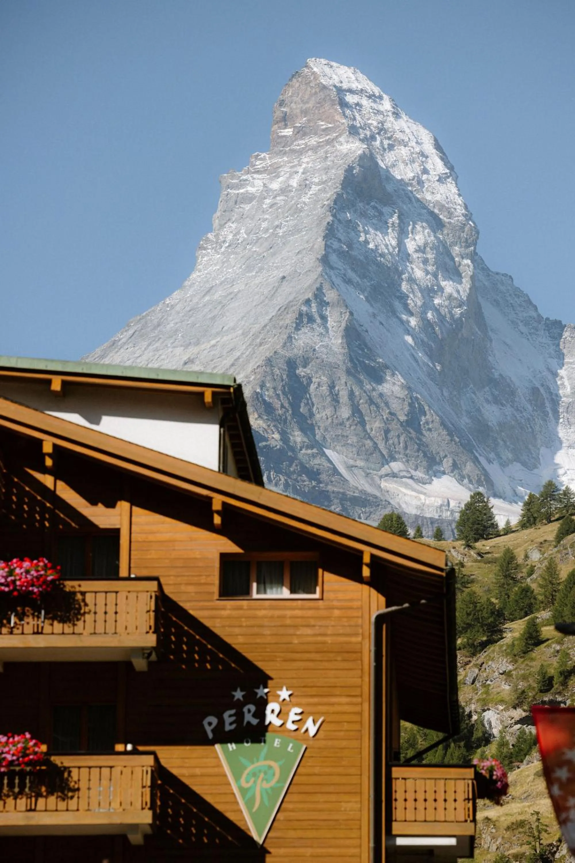 Property building in Alpine Hotel Perren