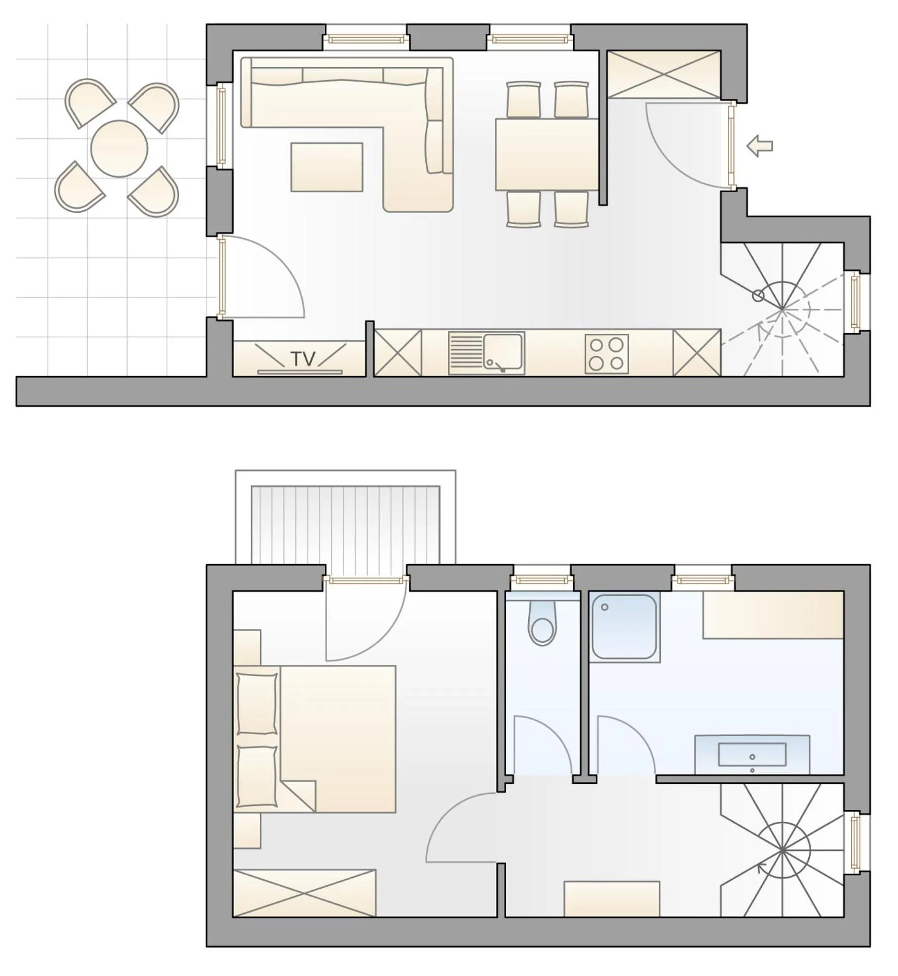 Floor plan in Apart Hotel Ideal