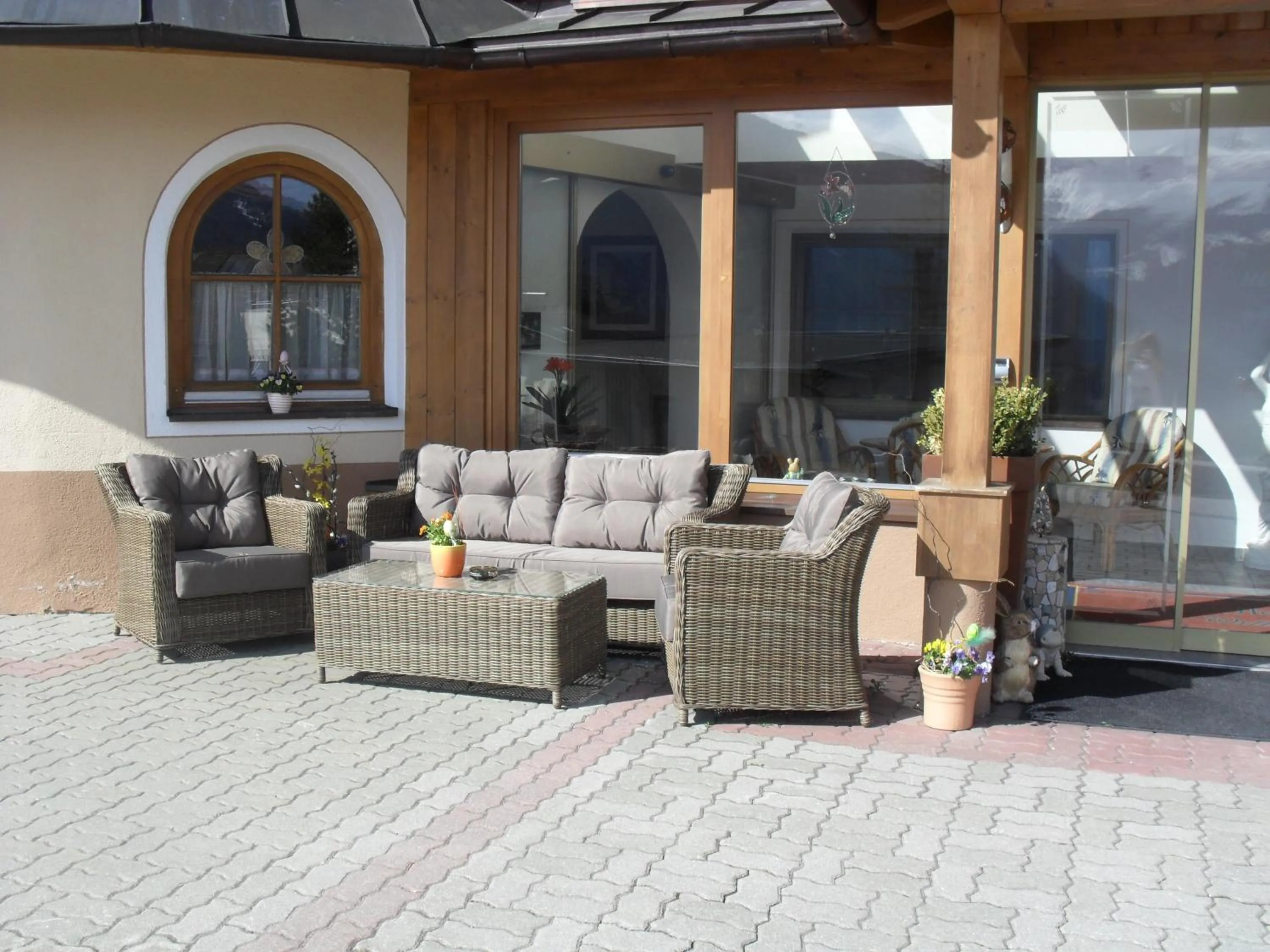 Patio in Apart Hotel Ideal