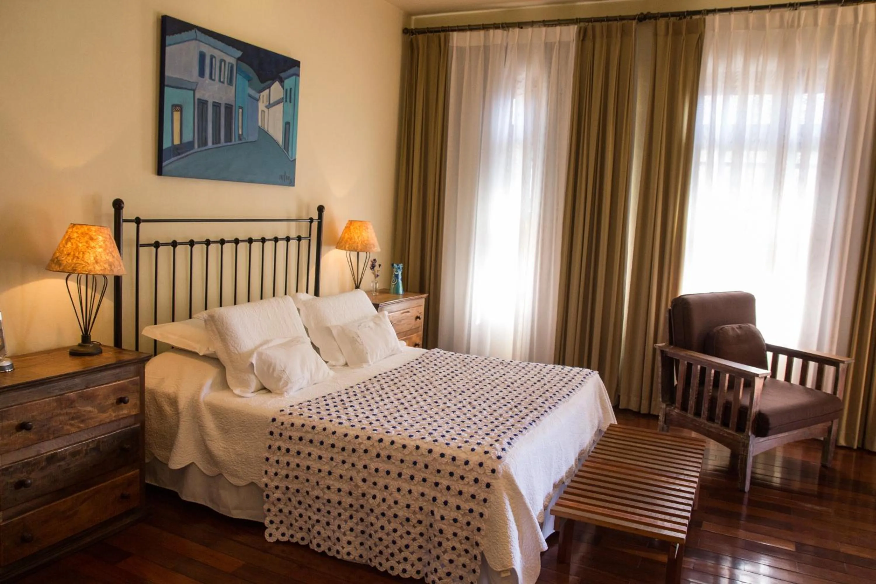 Bed in Pousada Rotunda