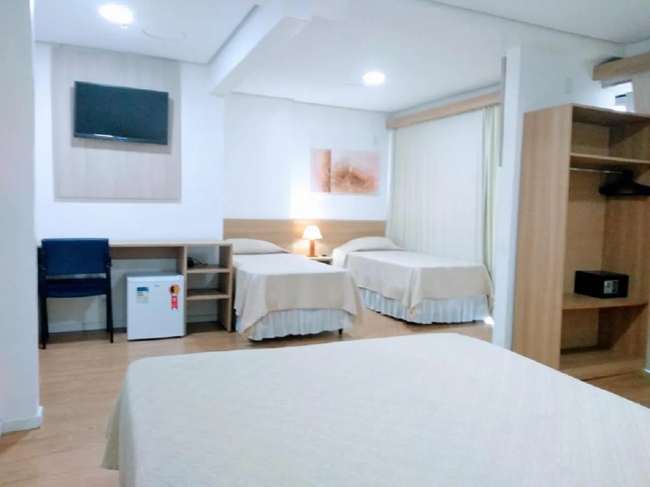 Bed in Hotel Dan Inn Express Porto Alegre by Nacional Inn -Próximo à Arena do Grêmio, Parque Harmonia e Réveillon na Orla do Guaíba