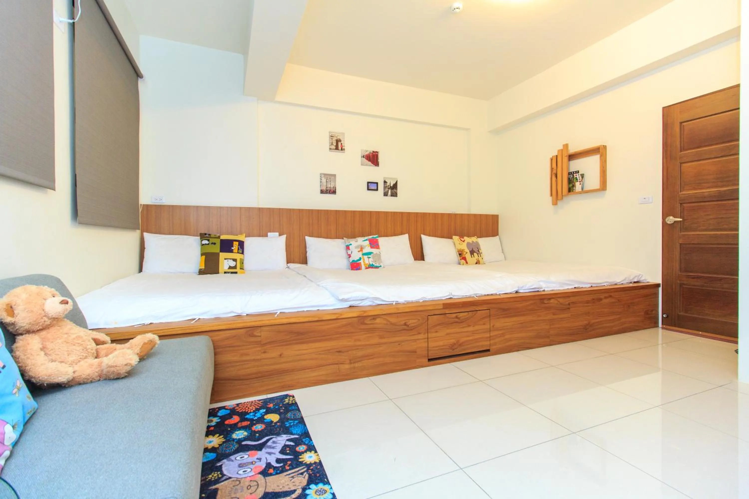Bed in Yilan Dongshan Cypress B&B
