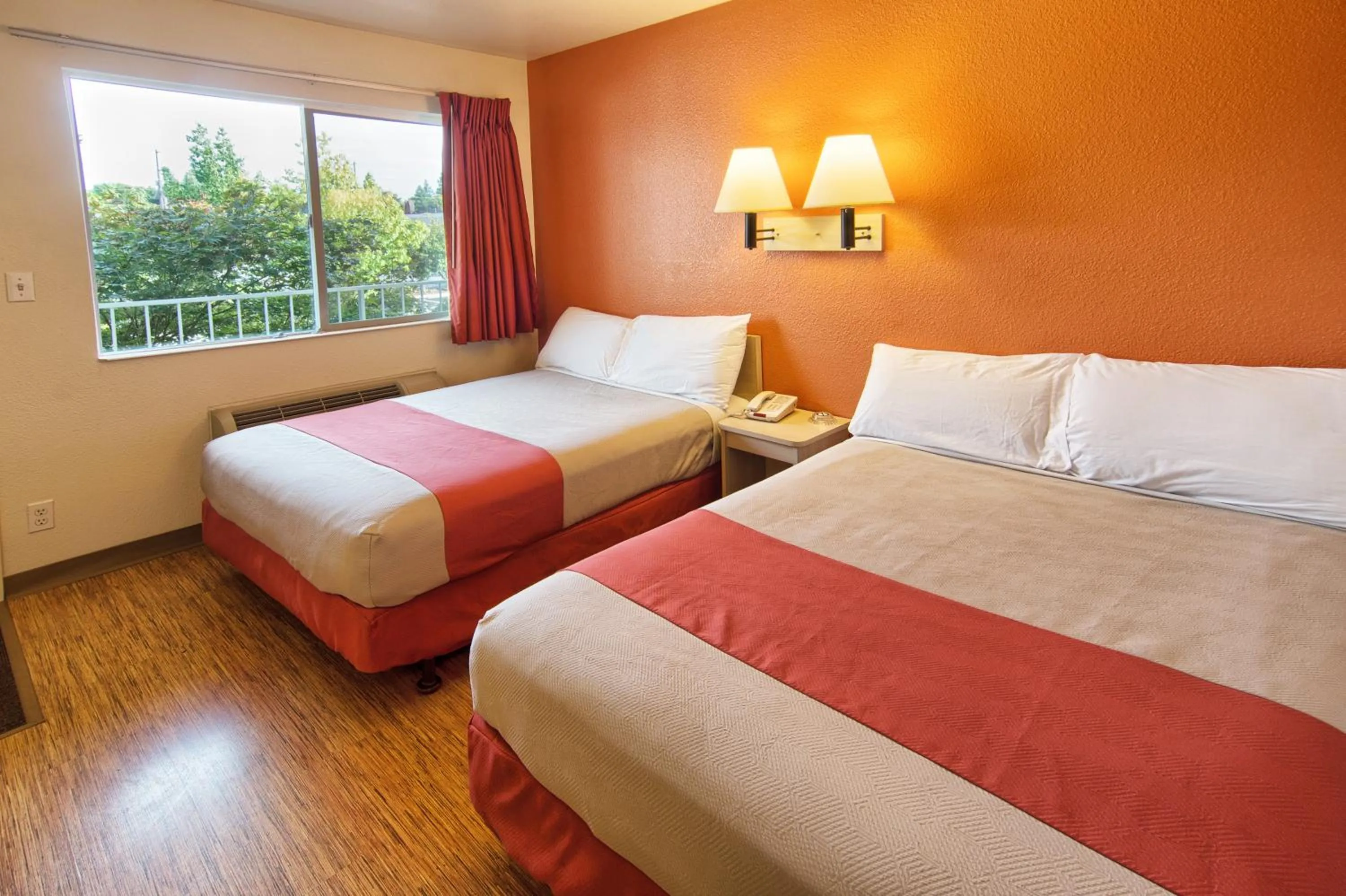 Bed in Motel 6-Coeur D'Alene, ID