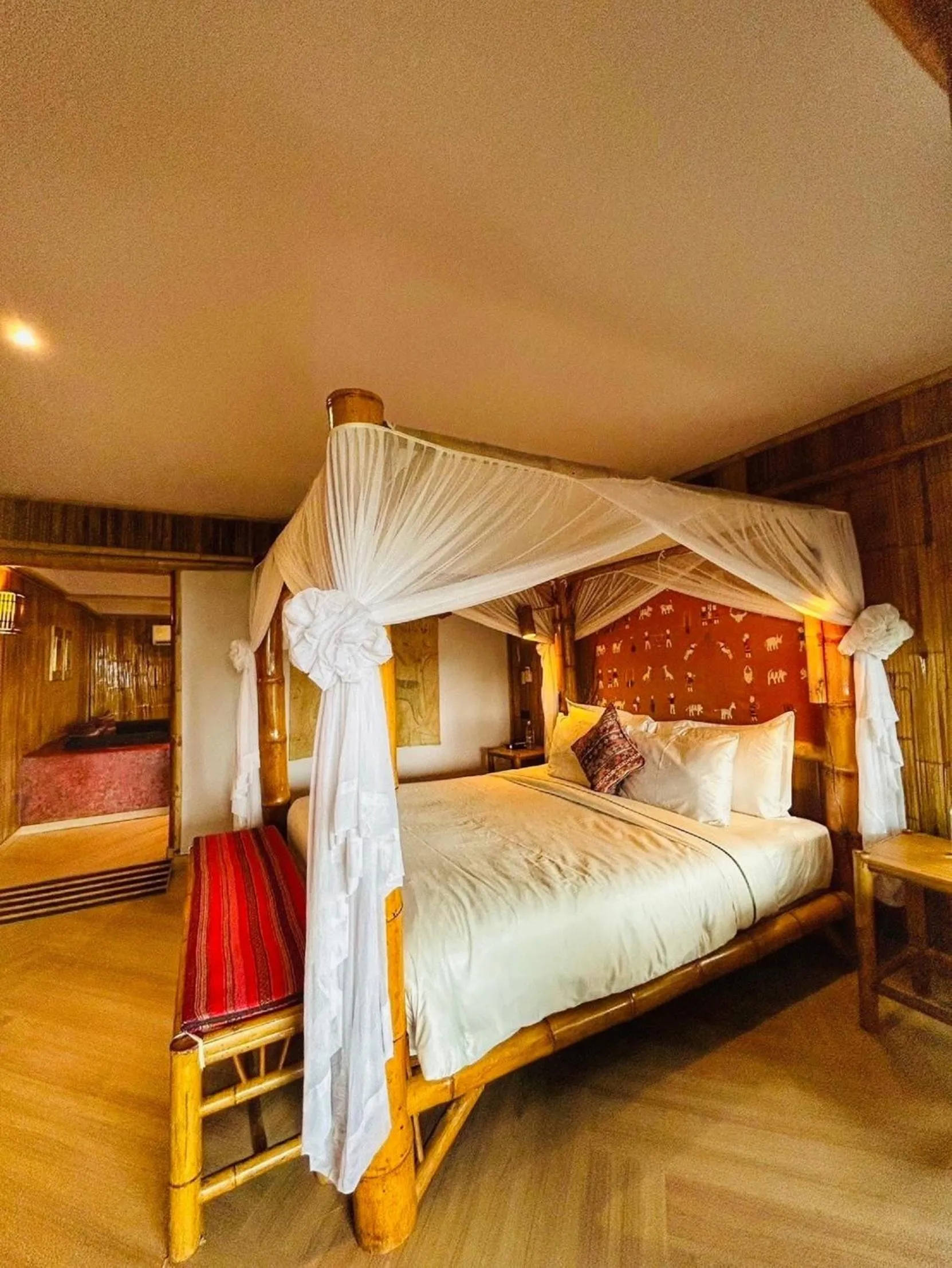 Bed in Phu Chaisai Chiang Rai Mountain Resort