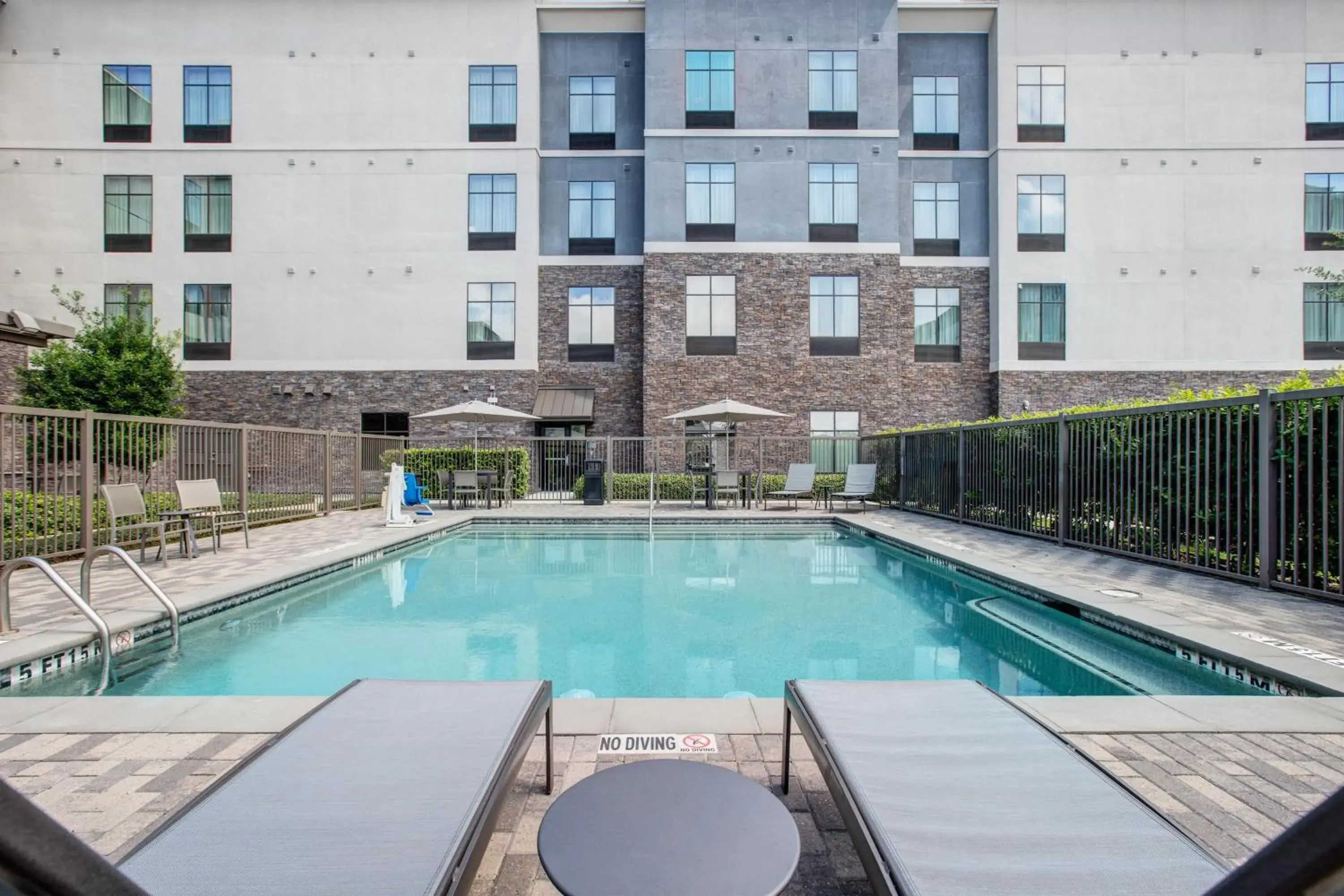 Pool view in Homewood Suites By Hilton Houston Memorial Pool view in Homewood Suites By Hilton Houston Memorial