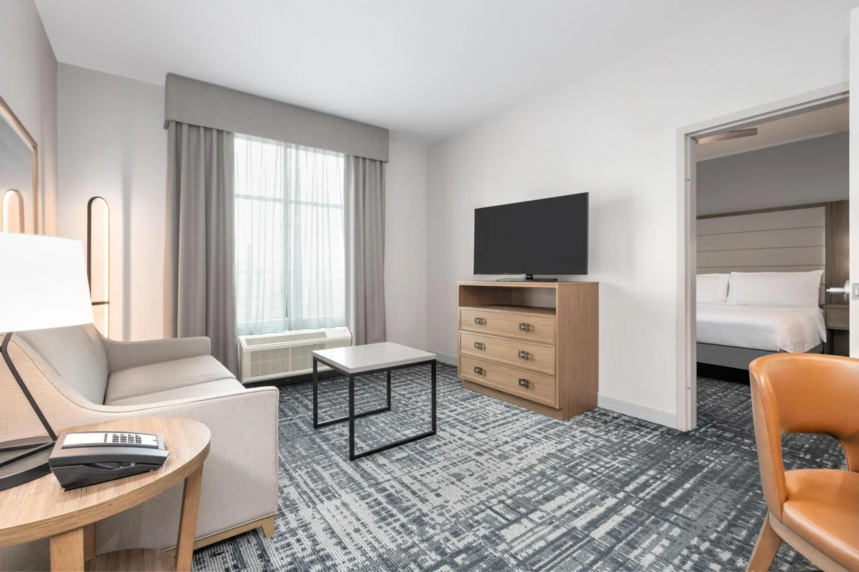 Living room, Bed in Homewood Suites By Hilton Houston Memorial Living room, Bed in Homewood Suites By Hilton Houston Memorial