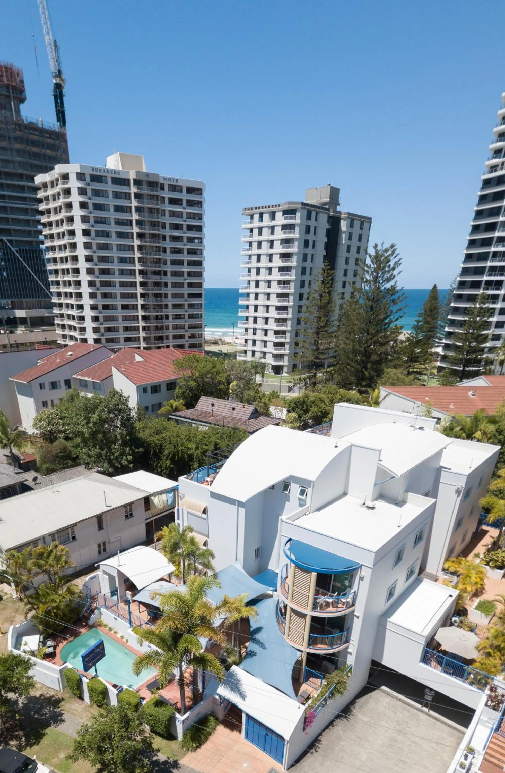 Bird's eye view in Surfers Beach Resort One