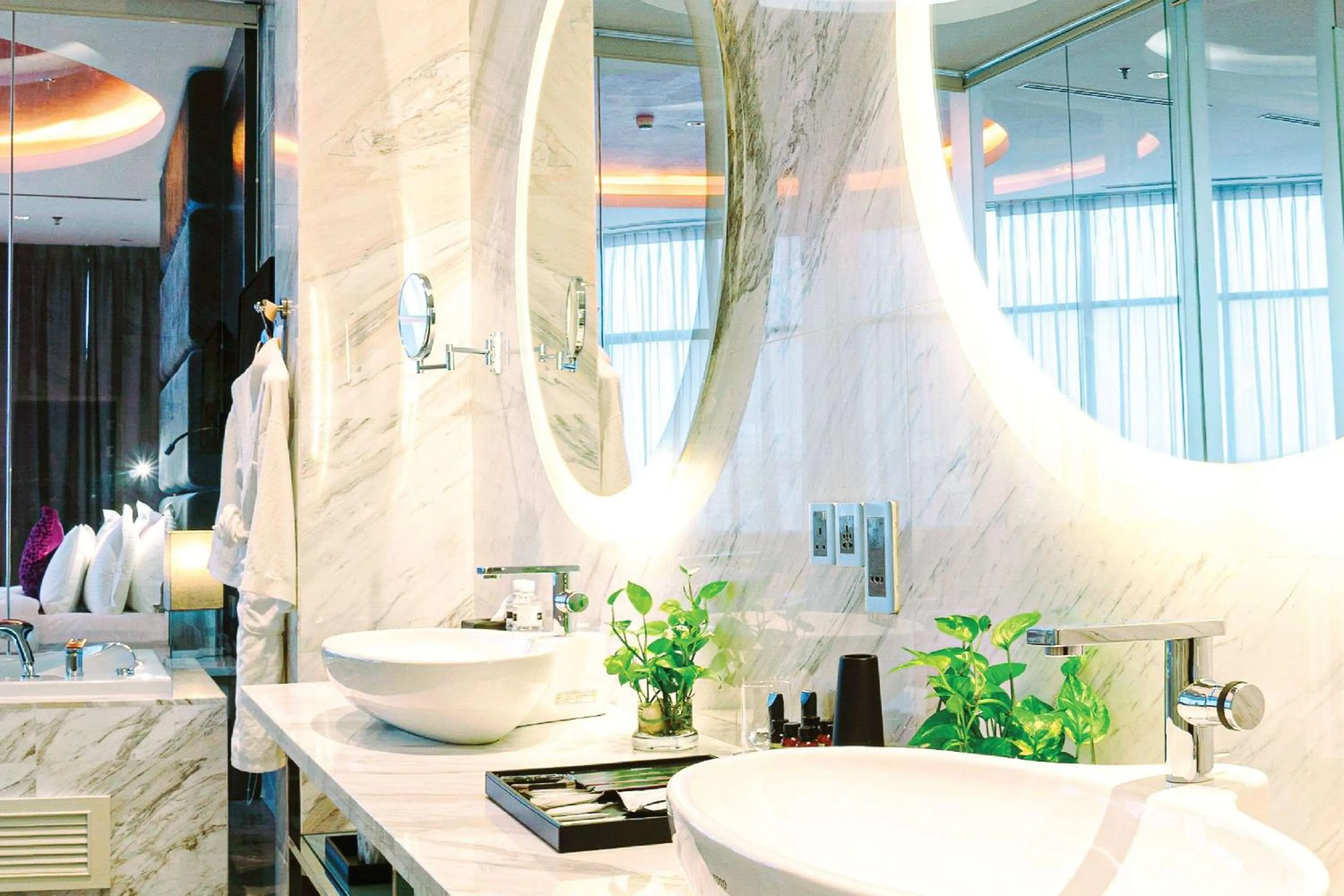 Bathroom in Wyndham Grand Bangsar Kuala Lumpur