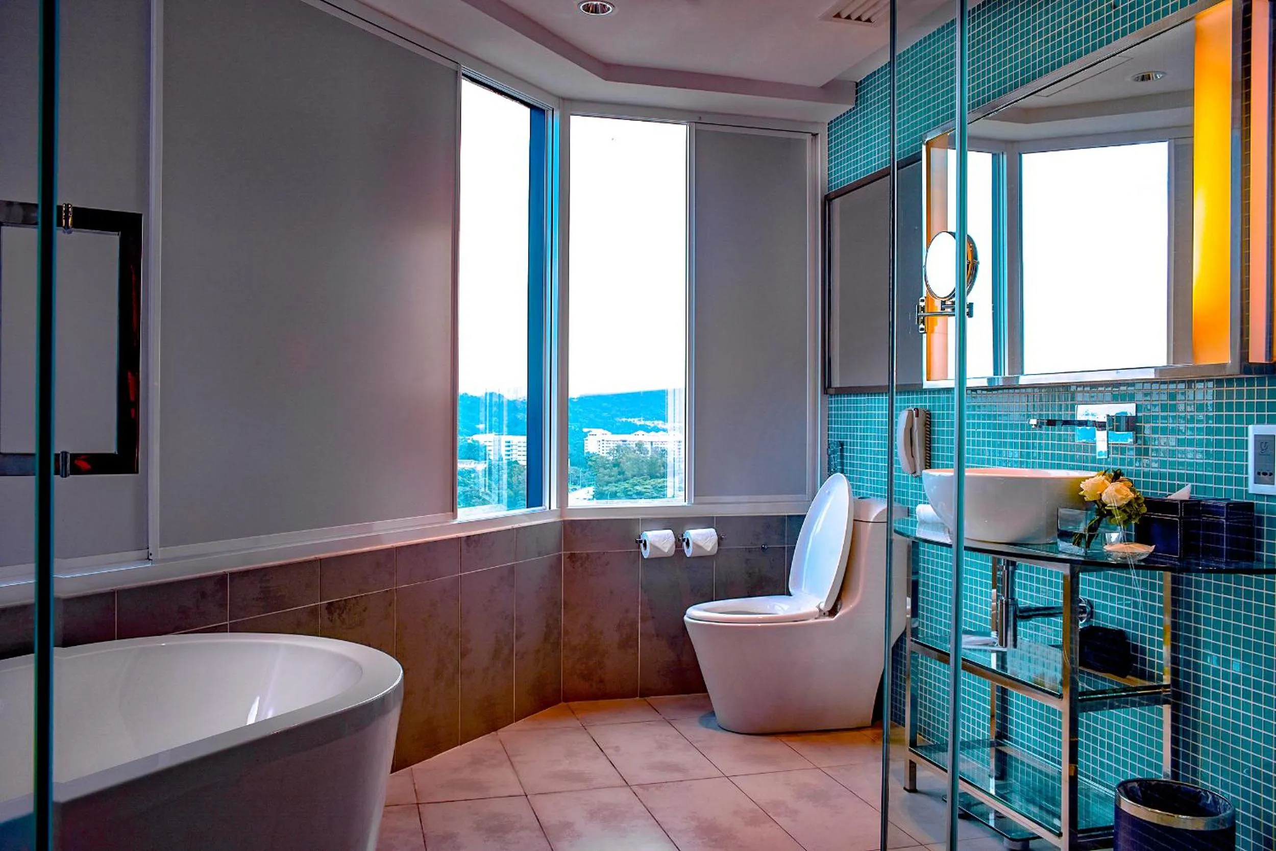 Toilet in Wyndham Grand Bangsar Kuala Lumpur