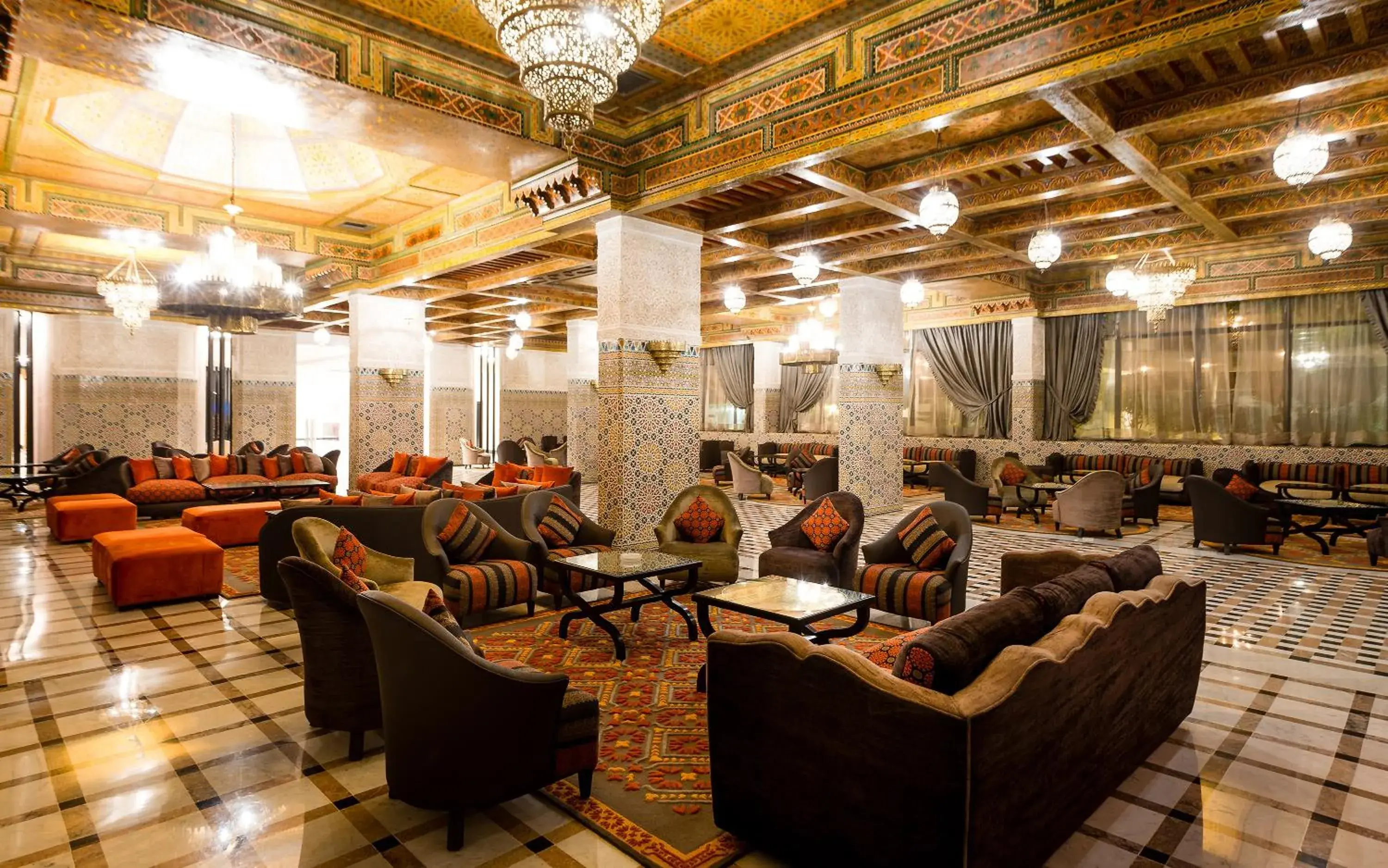 Communal lounge/ TV room in Sahara Hotel Agadir - Adults Only