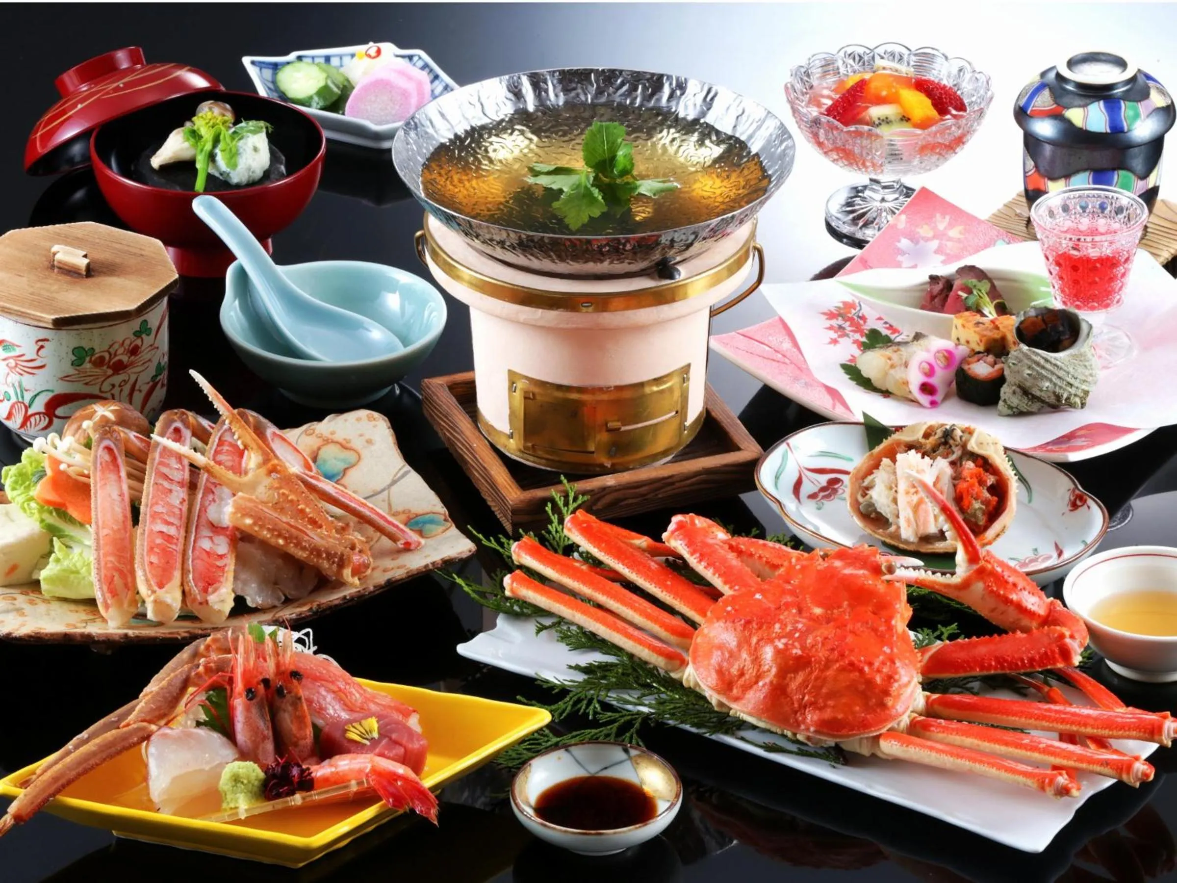 Dinner in Onishiya Suishoen