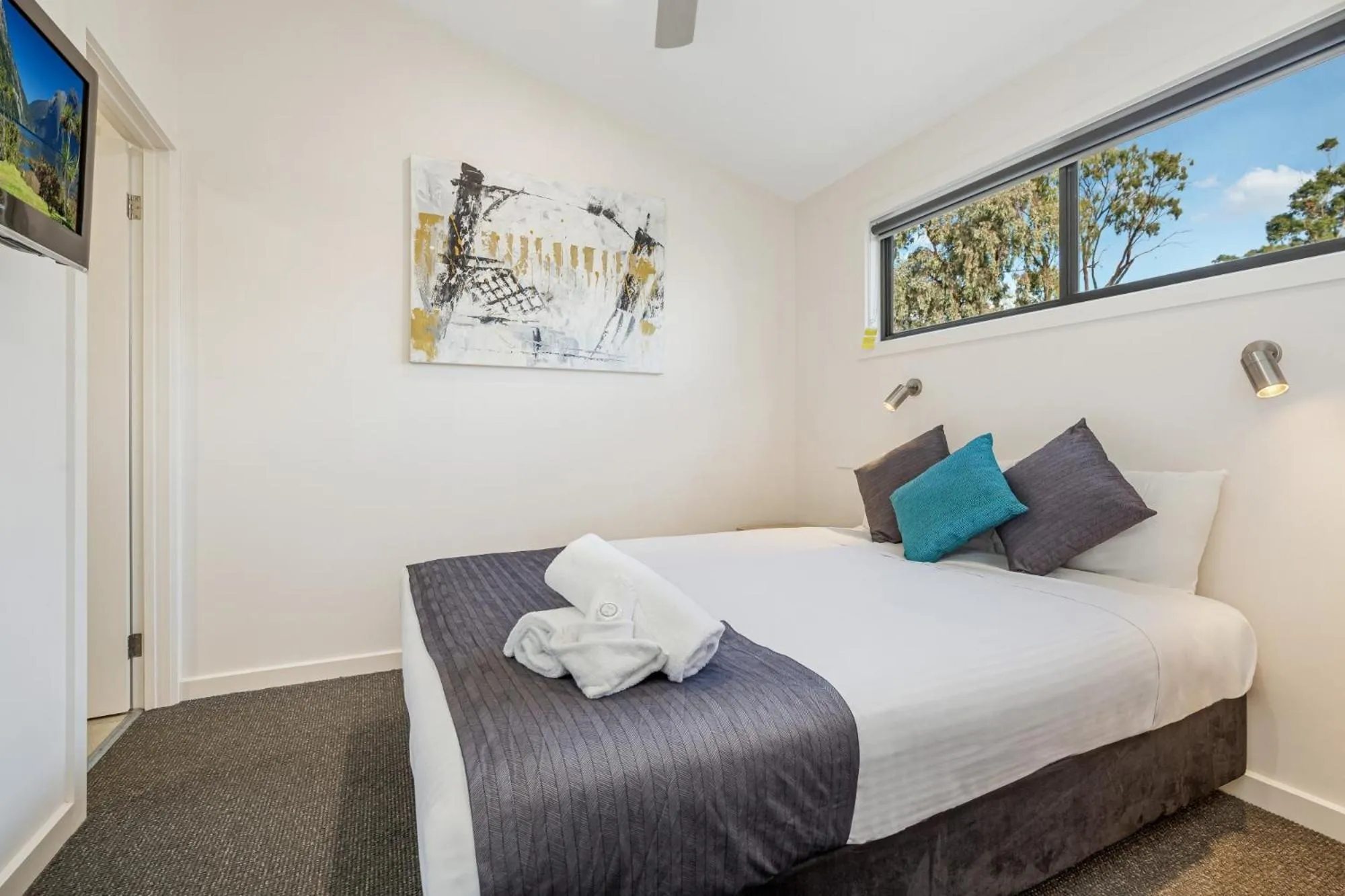 Bed in BIG4 Bendigo Marong Holiday Park