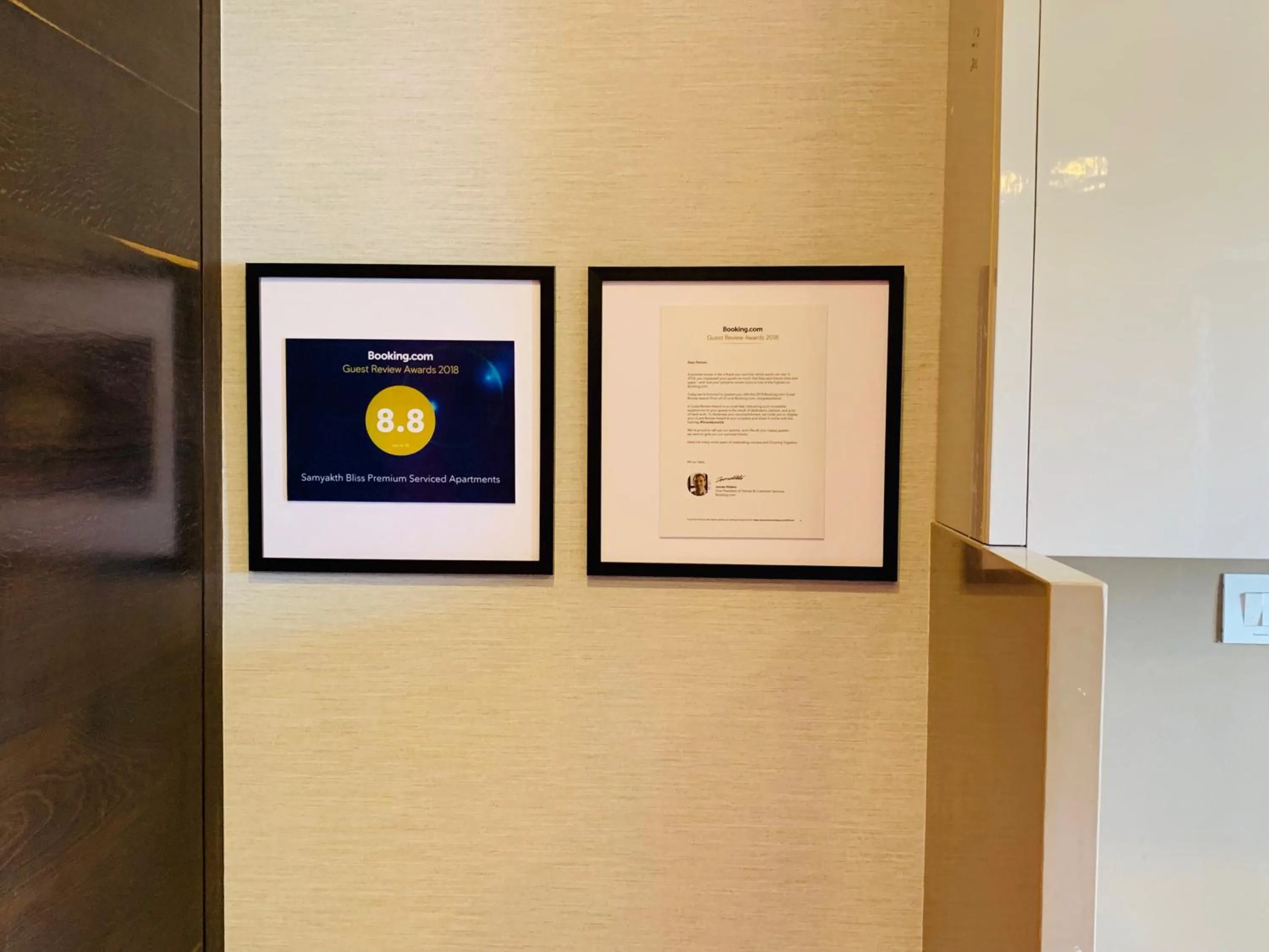 Certificate/Award in Theory9 Premium Service Apartments Khar