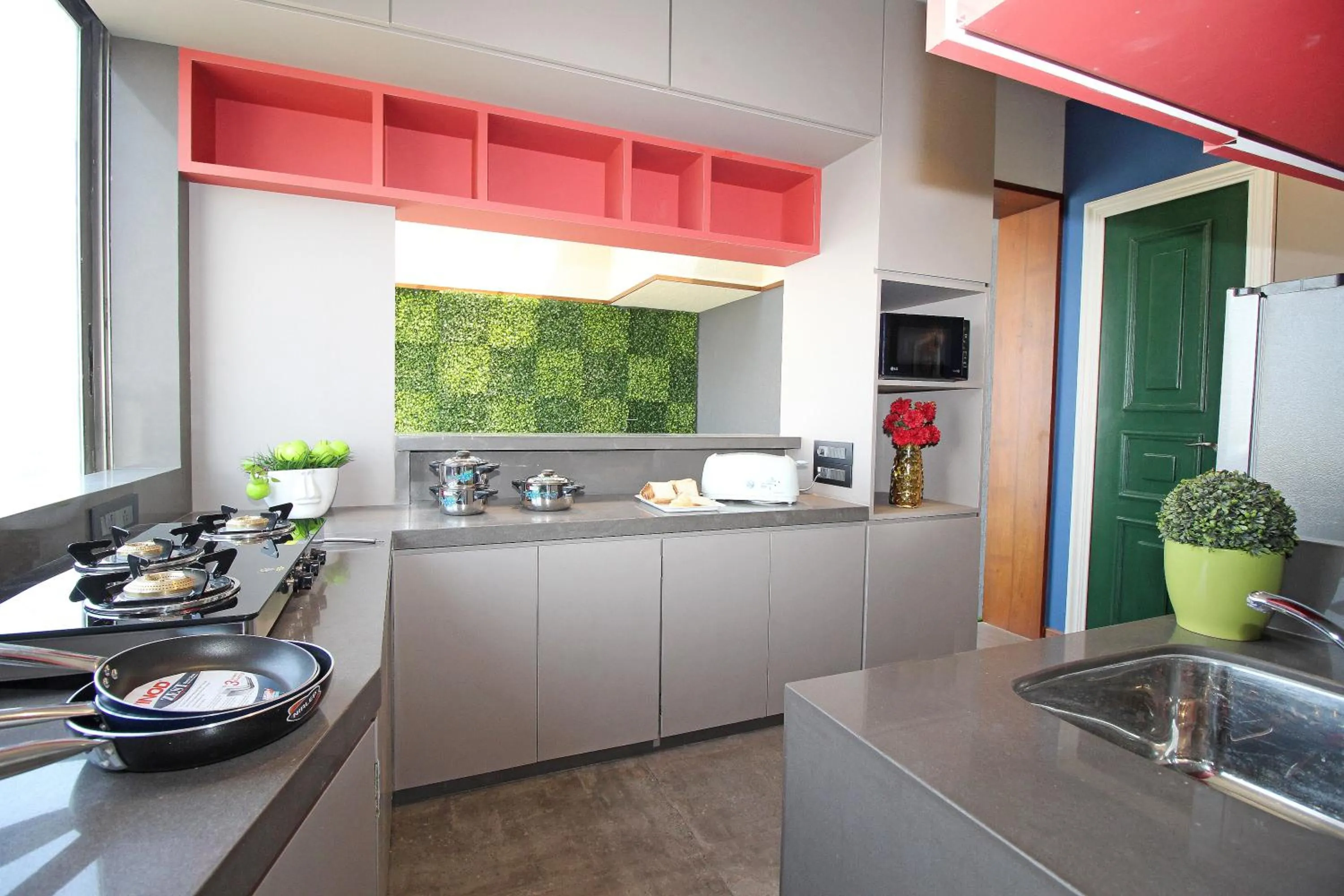 Kitchen or kitchenette in Theory9 Premium Service Apartments Khar