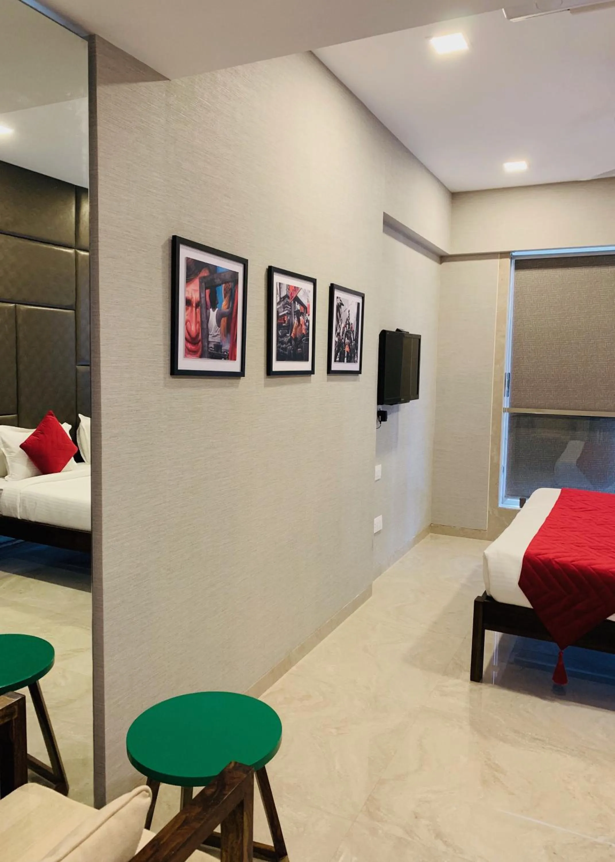 Bedroom, Bed in Theory9 Premium Service Apartments Khar