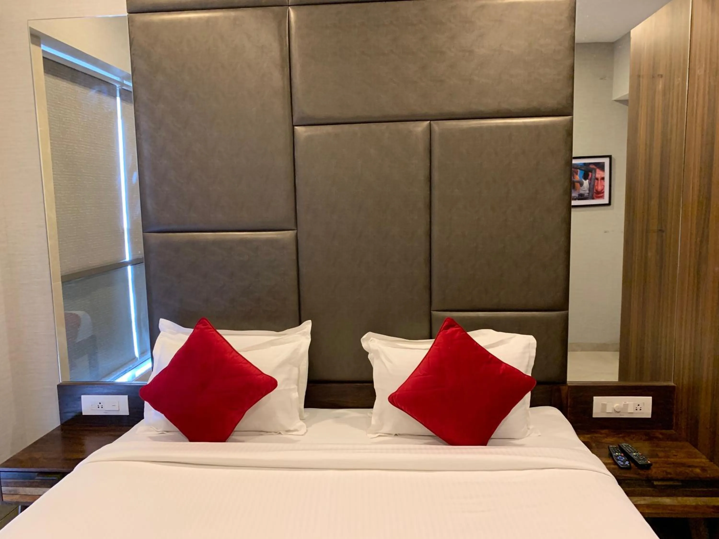 Bedroom, Bed in Theory9 Premium Service Apartments Khar
