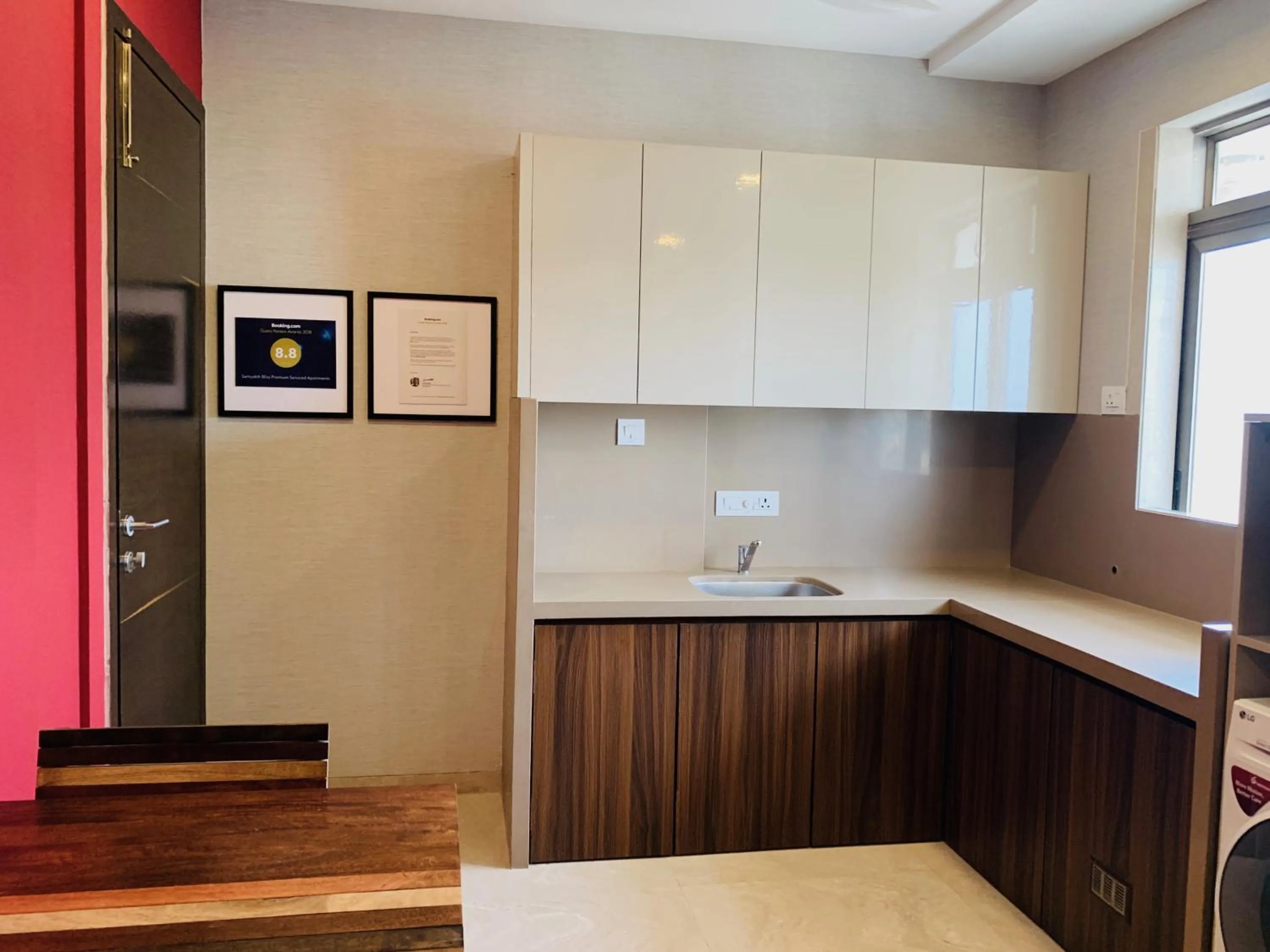 Kitchen or kitchenette in Theory9 Premium Service Apartments Khar