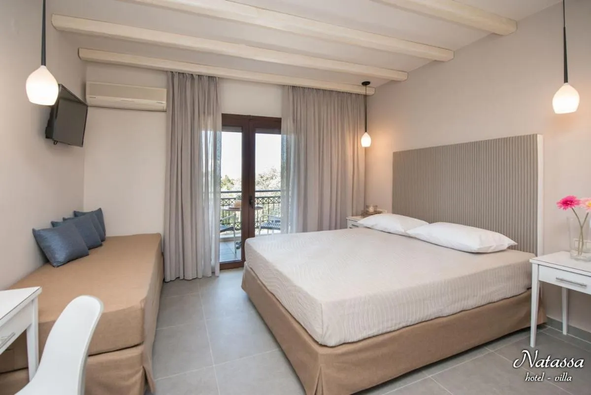 Bed in Hotel Villa Natassa