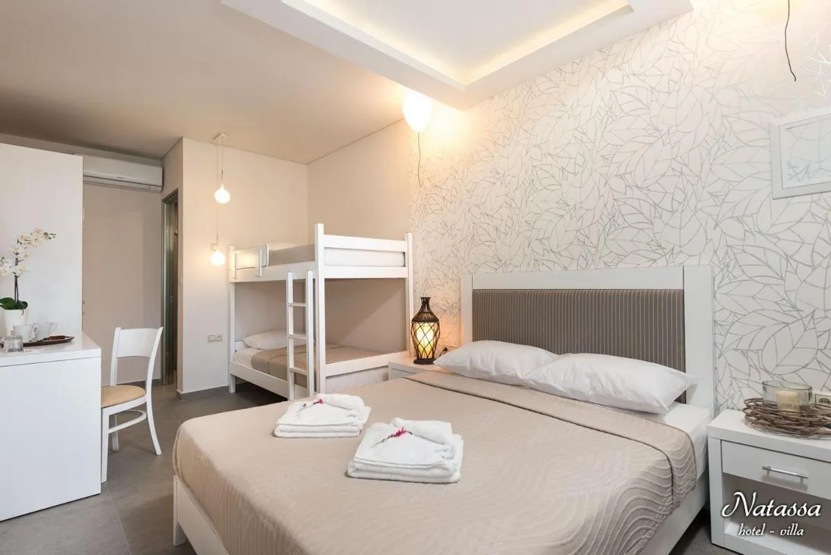 Bed in Hotel Villa Natassa