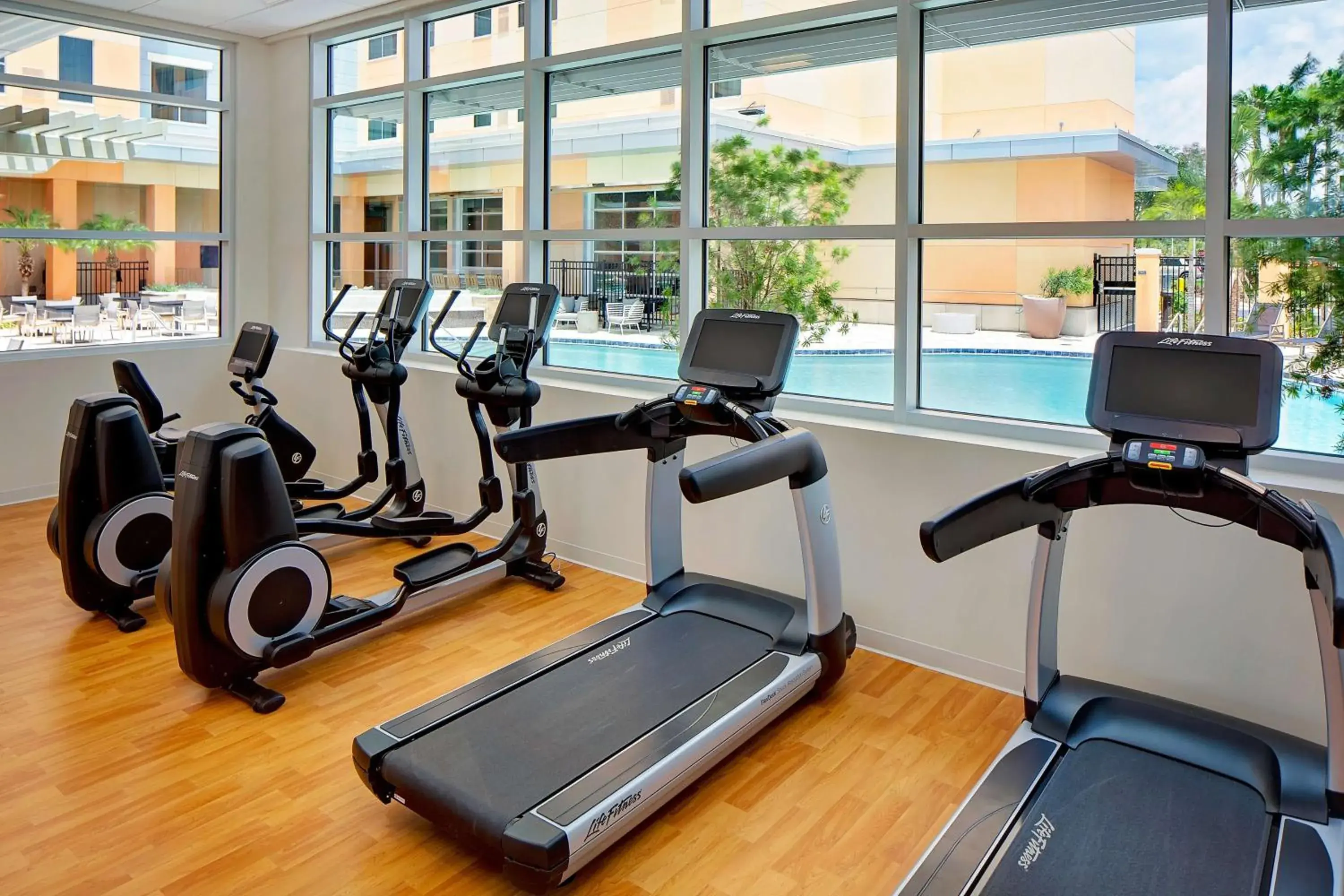 Fitness centre/facilities in Hyatt House across from Universal Orlando Resort Fitness centre/facilities in Hyatt House across from Universal Orlando Resort