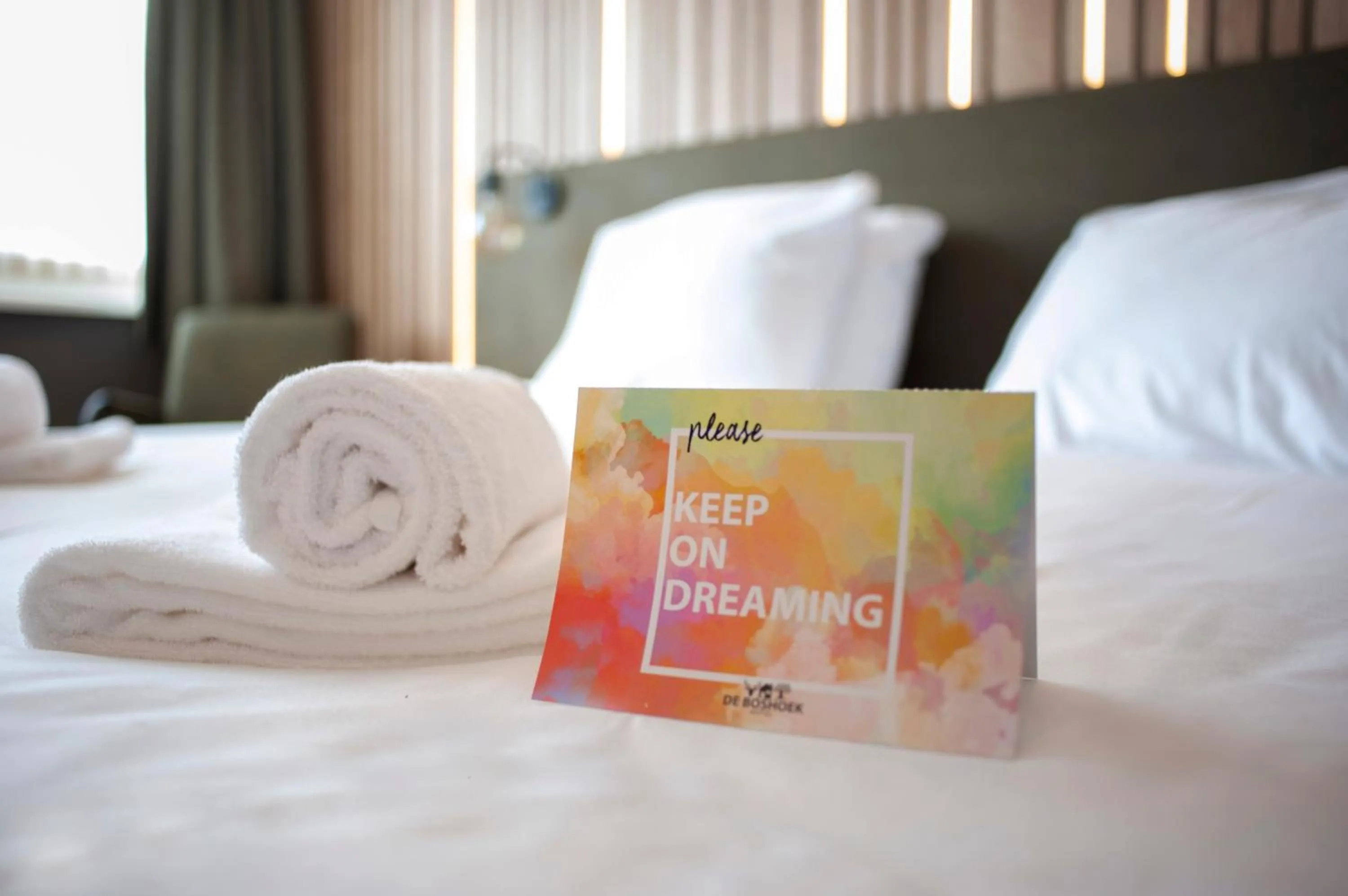 Decorative detail, Bed in Hotel de Boshoek