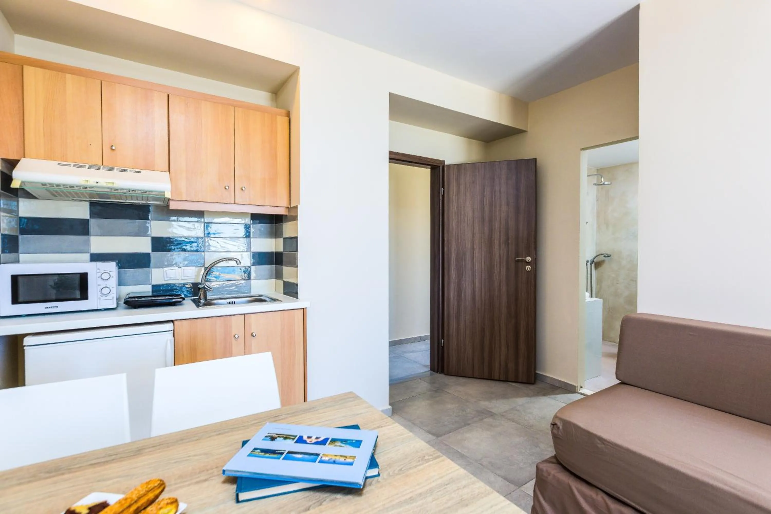 Kitchen or kitchenette in Theo Star Beach Hotel