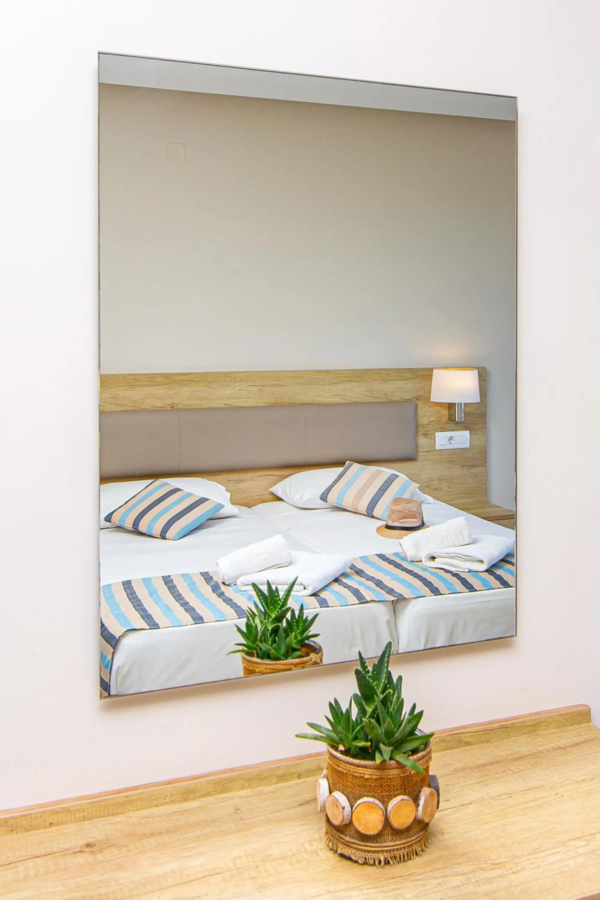 Bed in Theo Star Beach Hotel