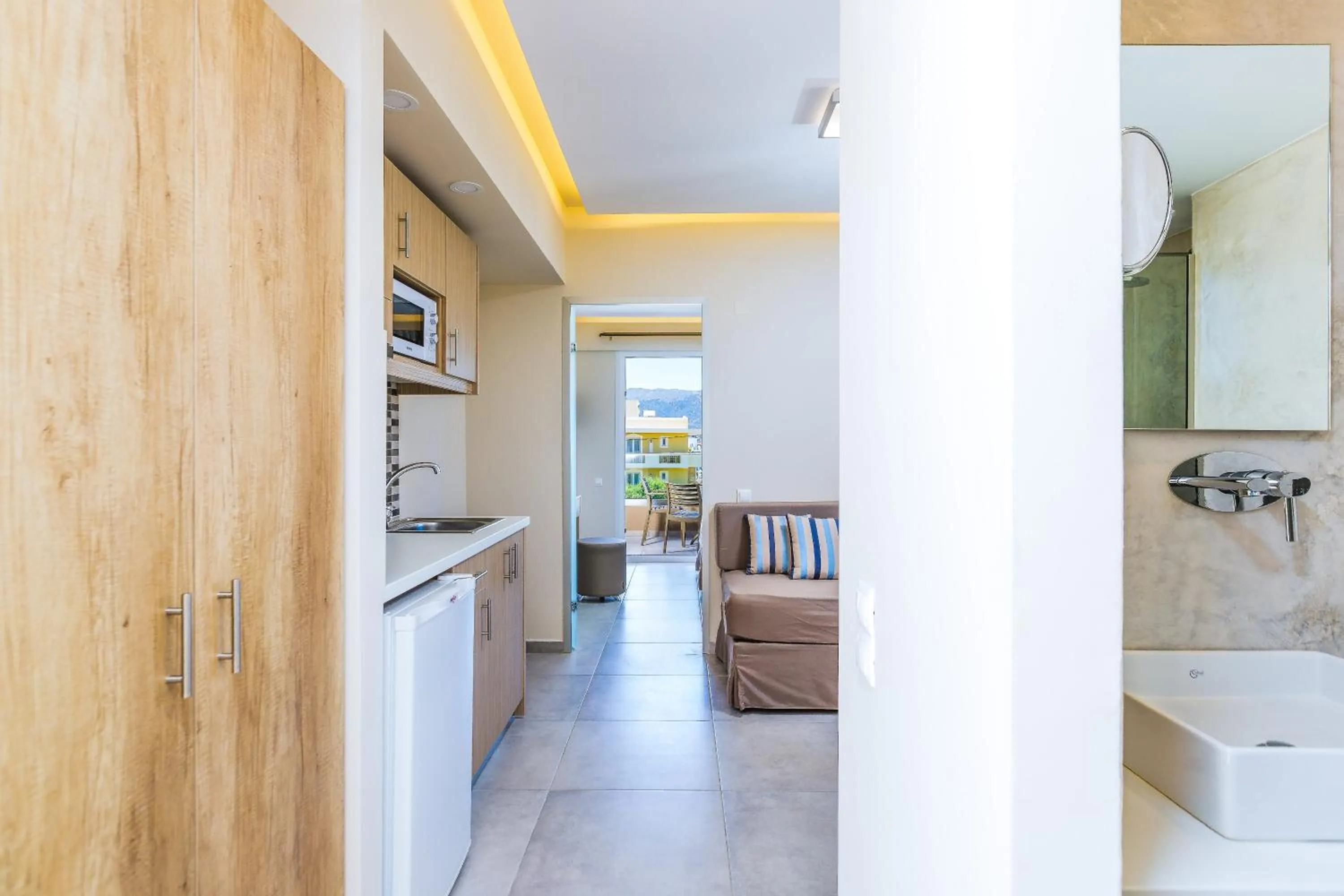 Kitchen or kitchenette in Theo Star Beach Hotel