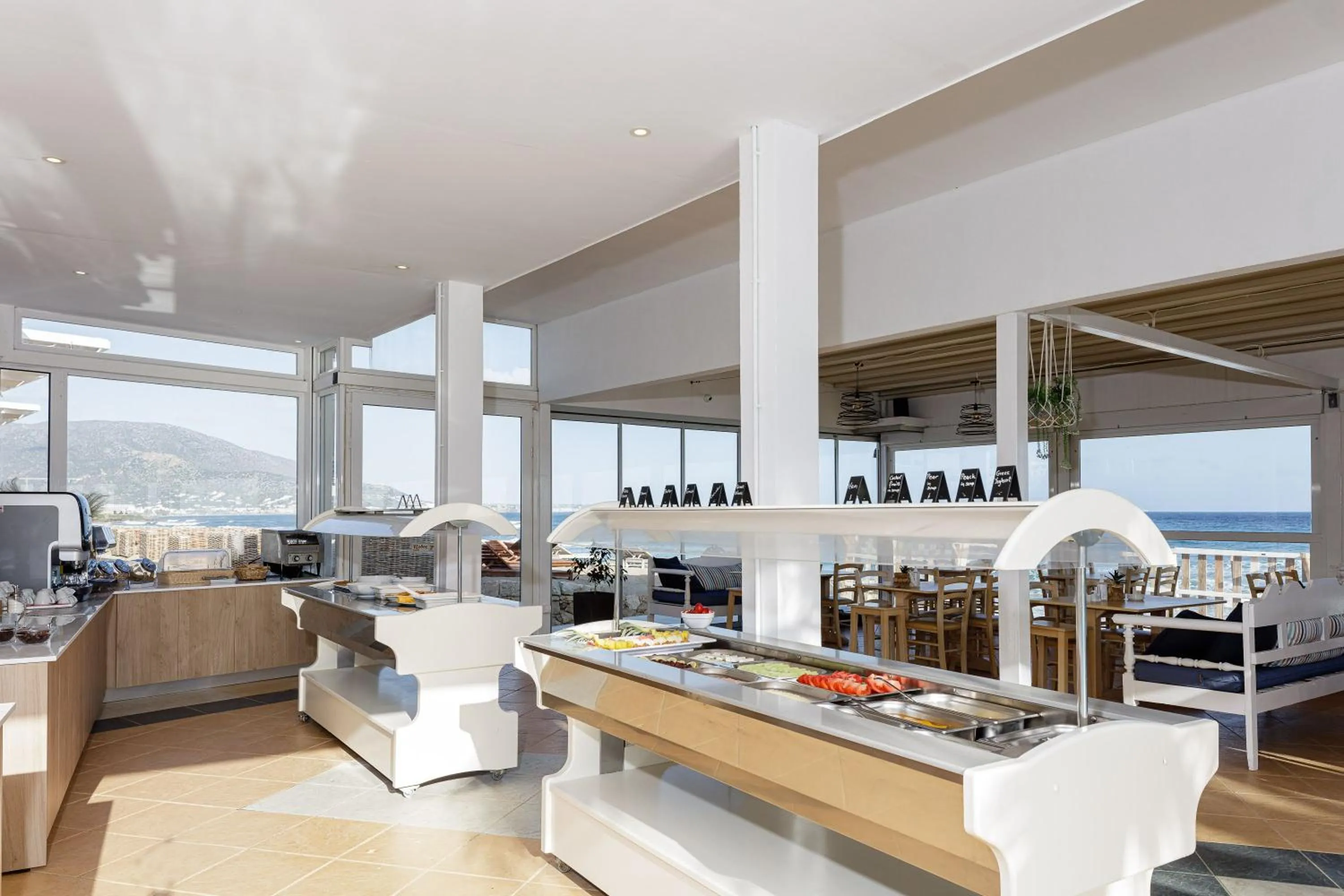 Buffet breakfast in Theo Star Beach Hotel