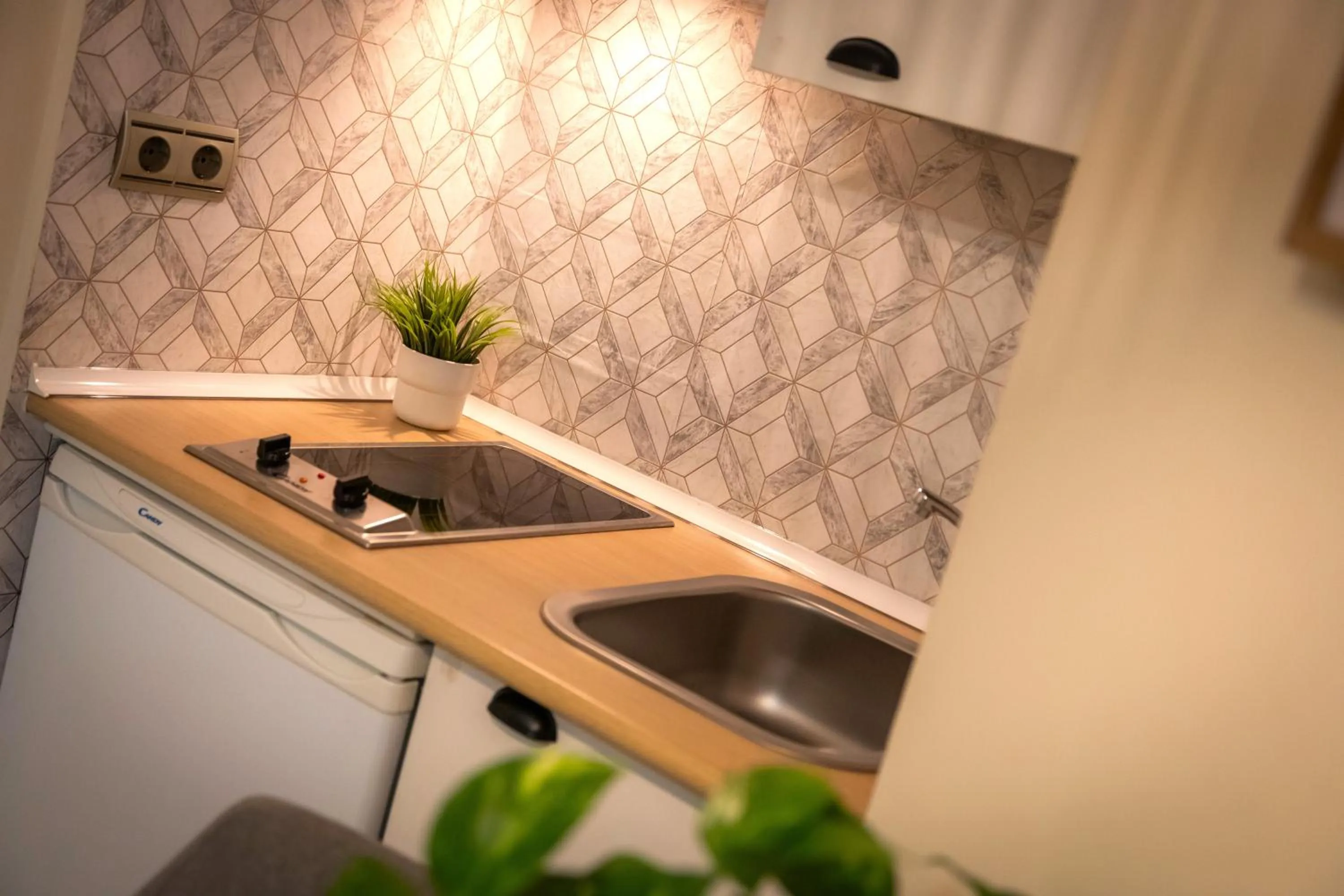 Kitchen or kitchenette in Apartamentos VITA CENTER