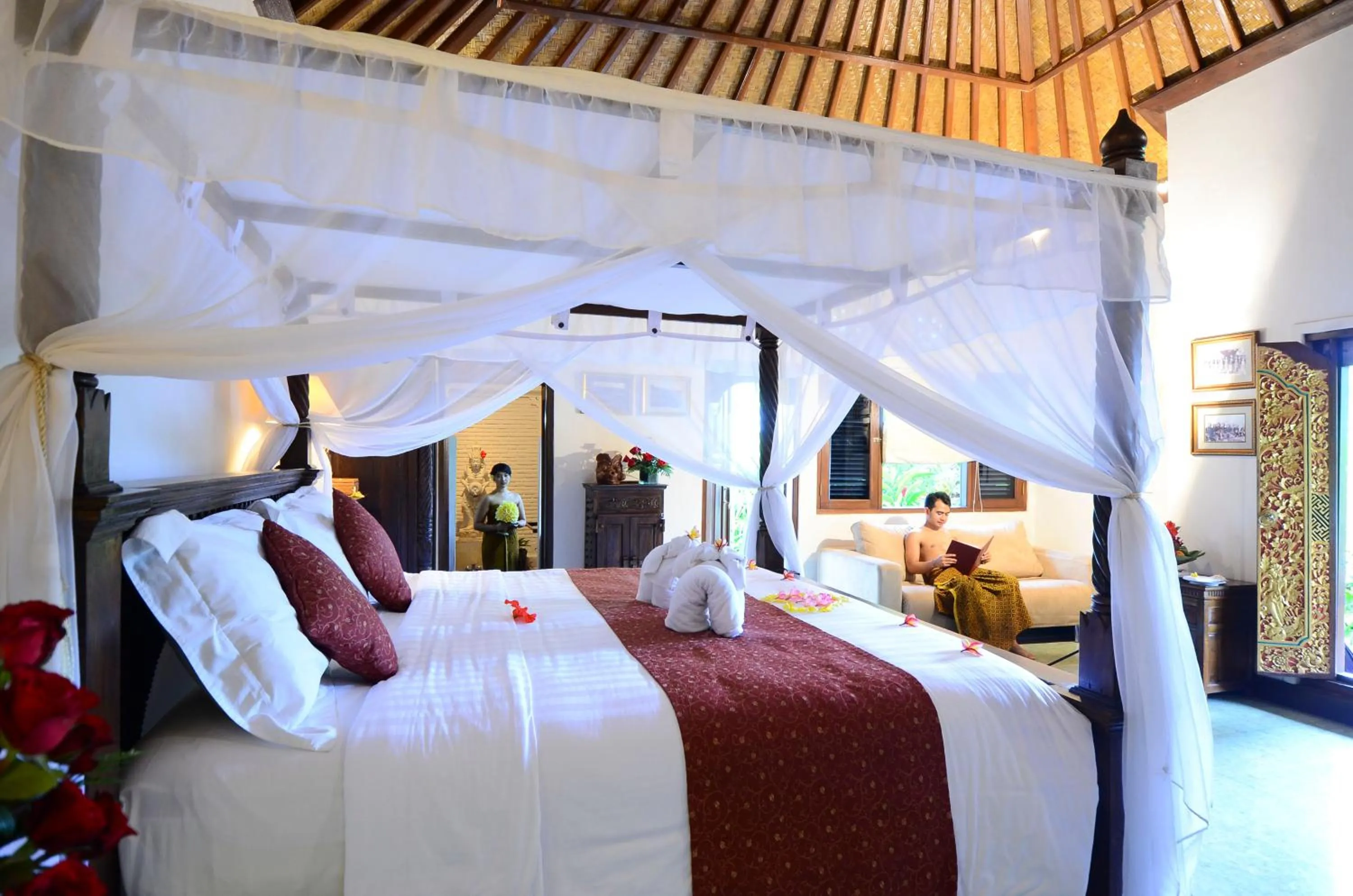 Photo of the whole room, Bed in Tirta Ayu Hotel and Restaurant