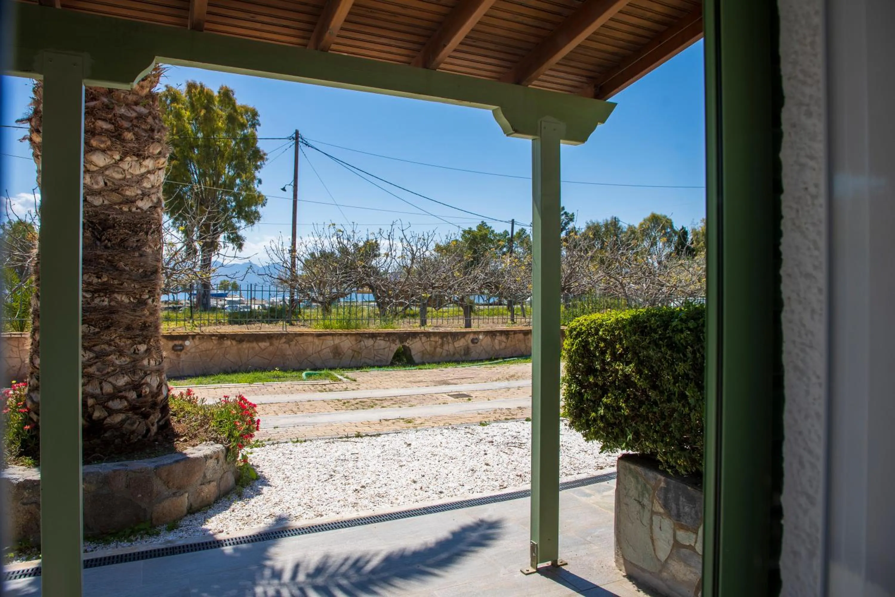 Inner courtyard view in Stefanie Studios